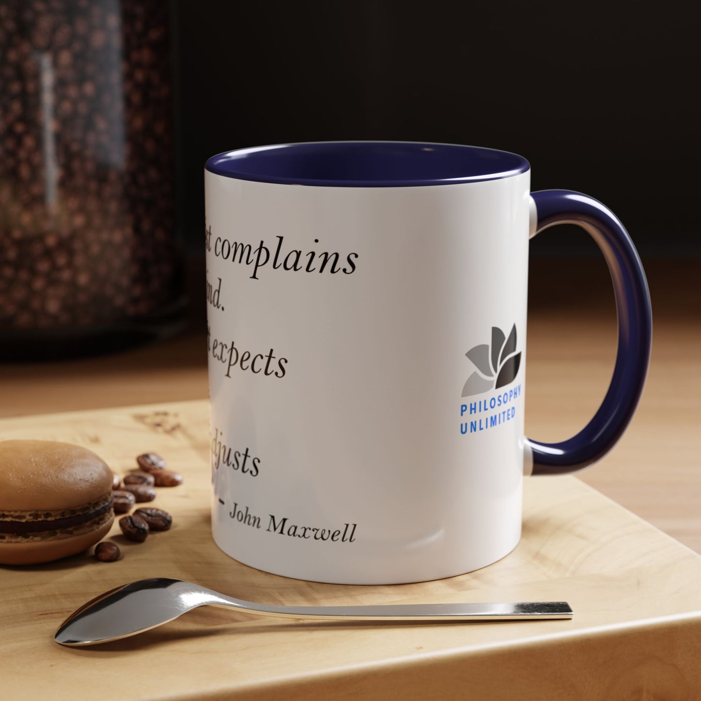 The Storm Is Over Accent™ Kaffekrus 11 oz (0,33 l) / 15 oz (0,44 l) (Hvit Tema): John Maxwell Quotes