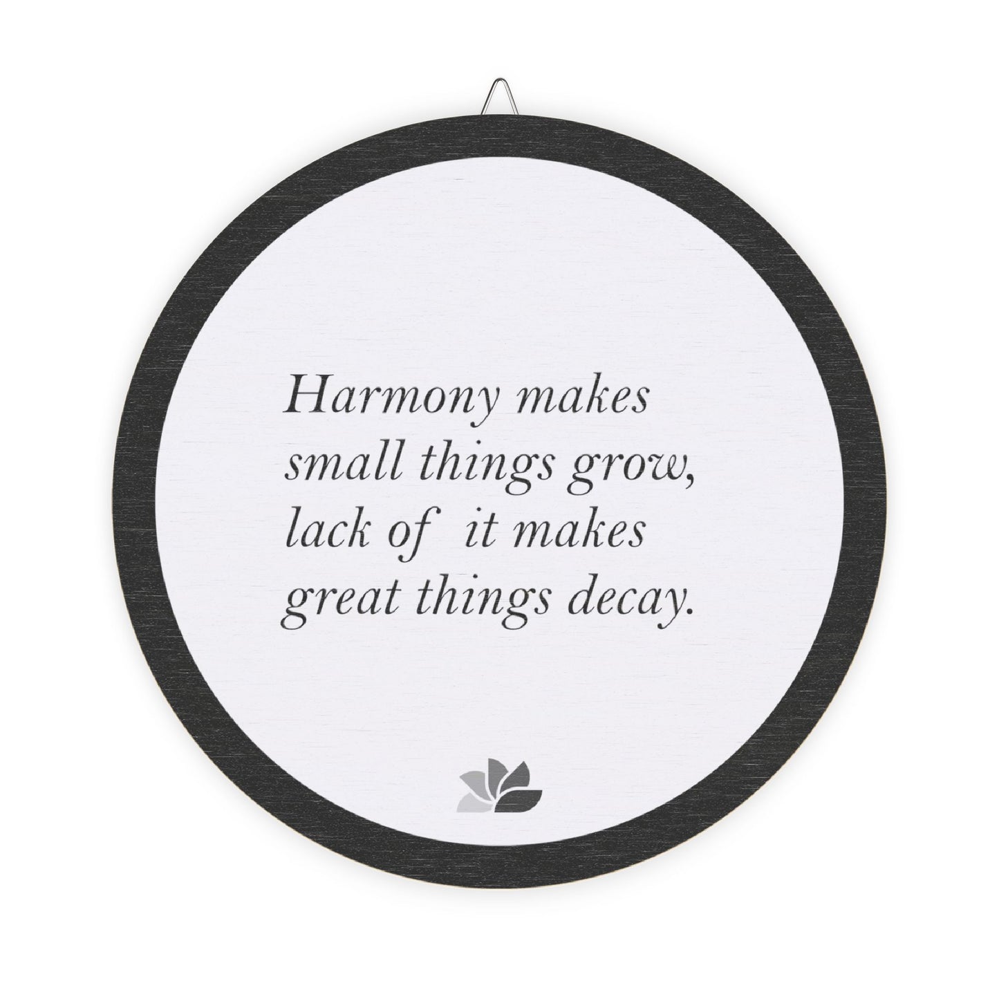 New Harmony™ Tre Hengende Skilt (Hvit): Sallust Quotes