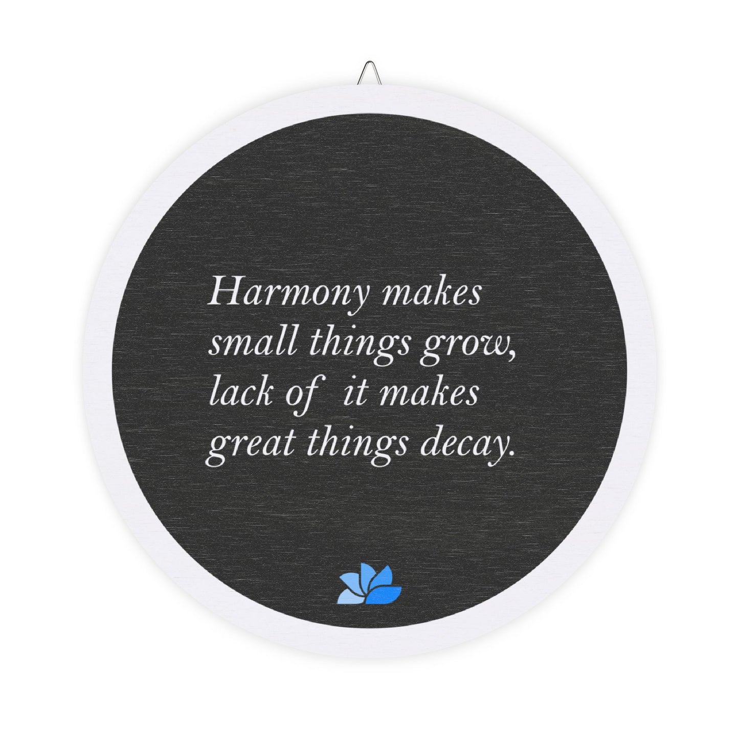 New Harmony™ tre hängande skyltar (svarta): Sallust Quotes