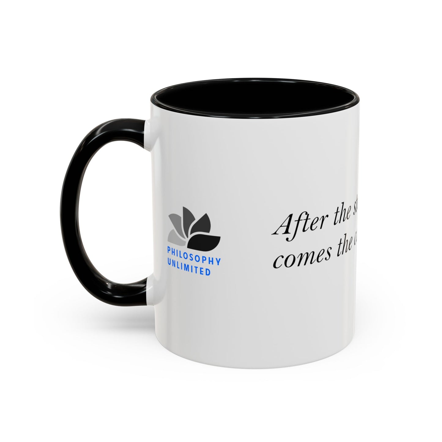 The Storm Is Over Accent™ kaffemugg 11 oz (0,33 L) / 15 oz (0,44 L) (vitt tema): Matthew Henry Quotes