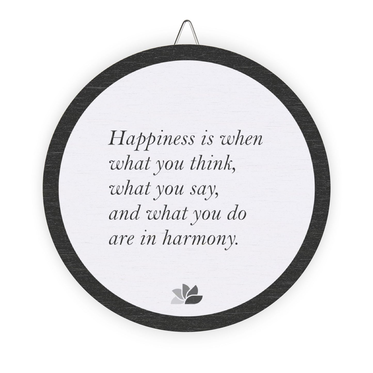 New Harmony™ Tre Hengende Skilt (Hvit): Mahatma Gandhi Quotes