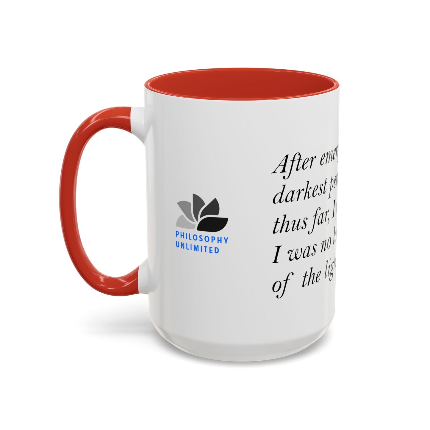 The Storm Is Over Accent™ Kaffekrus 11 oz (0,33 l) / 15 oz (0,44 l) (Hvit Tema): Fabien Landry Quotes
