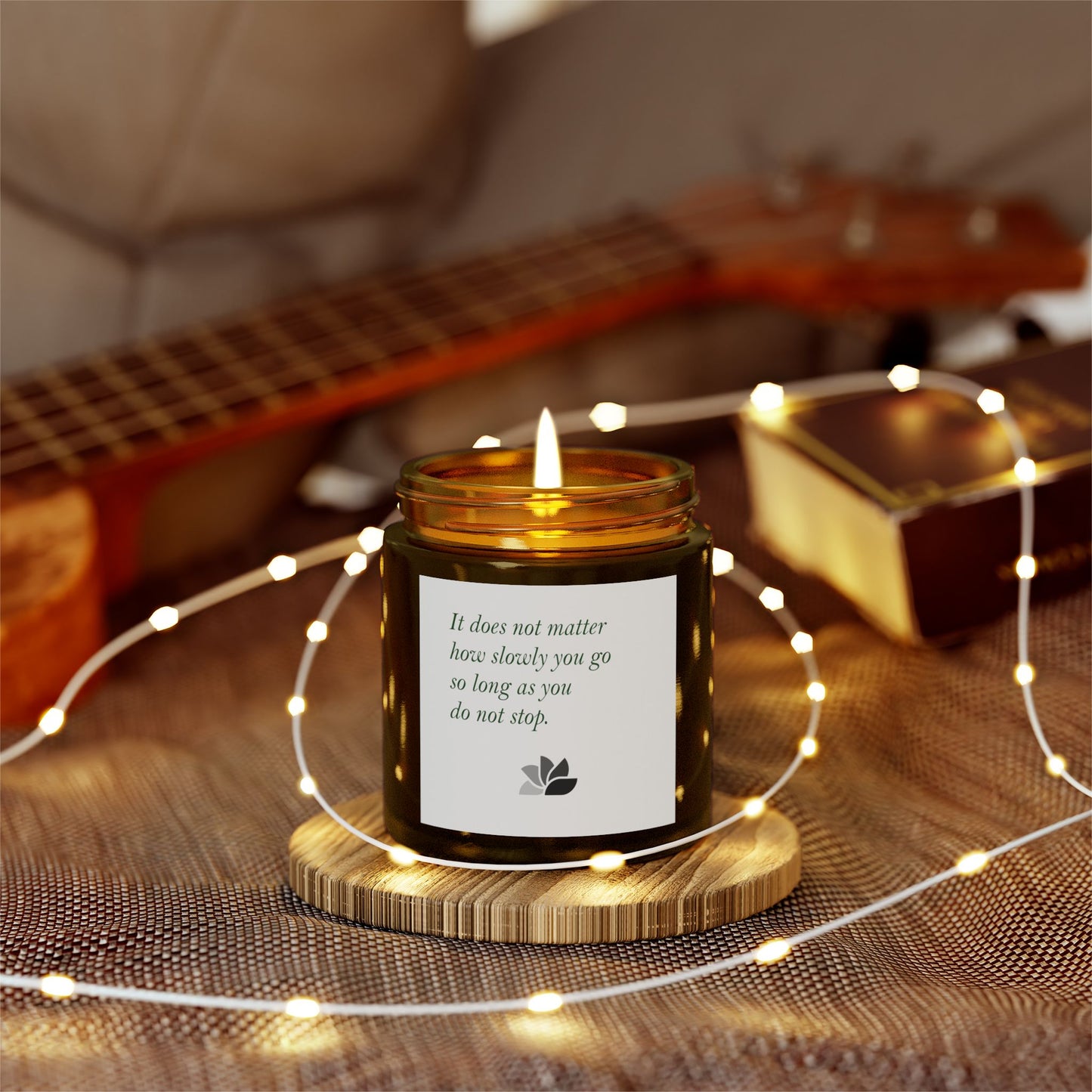Possible Still™ Duftende Lys (4oz, 9oz) (Hvit Tema): Confucius Quotes