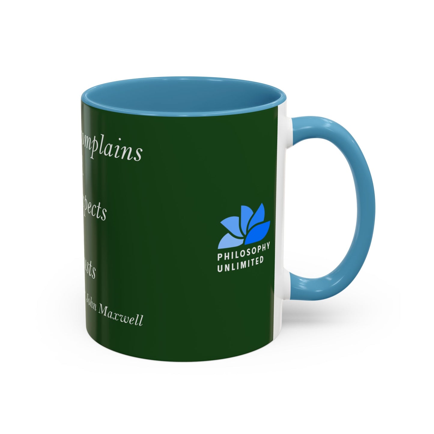 The Storm Is Over Accent™ Kaffekrus 11 oz (0,33 l) / 15 oz (0,44 l) (Grønn Tema): John Maxwell Quotes