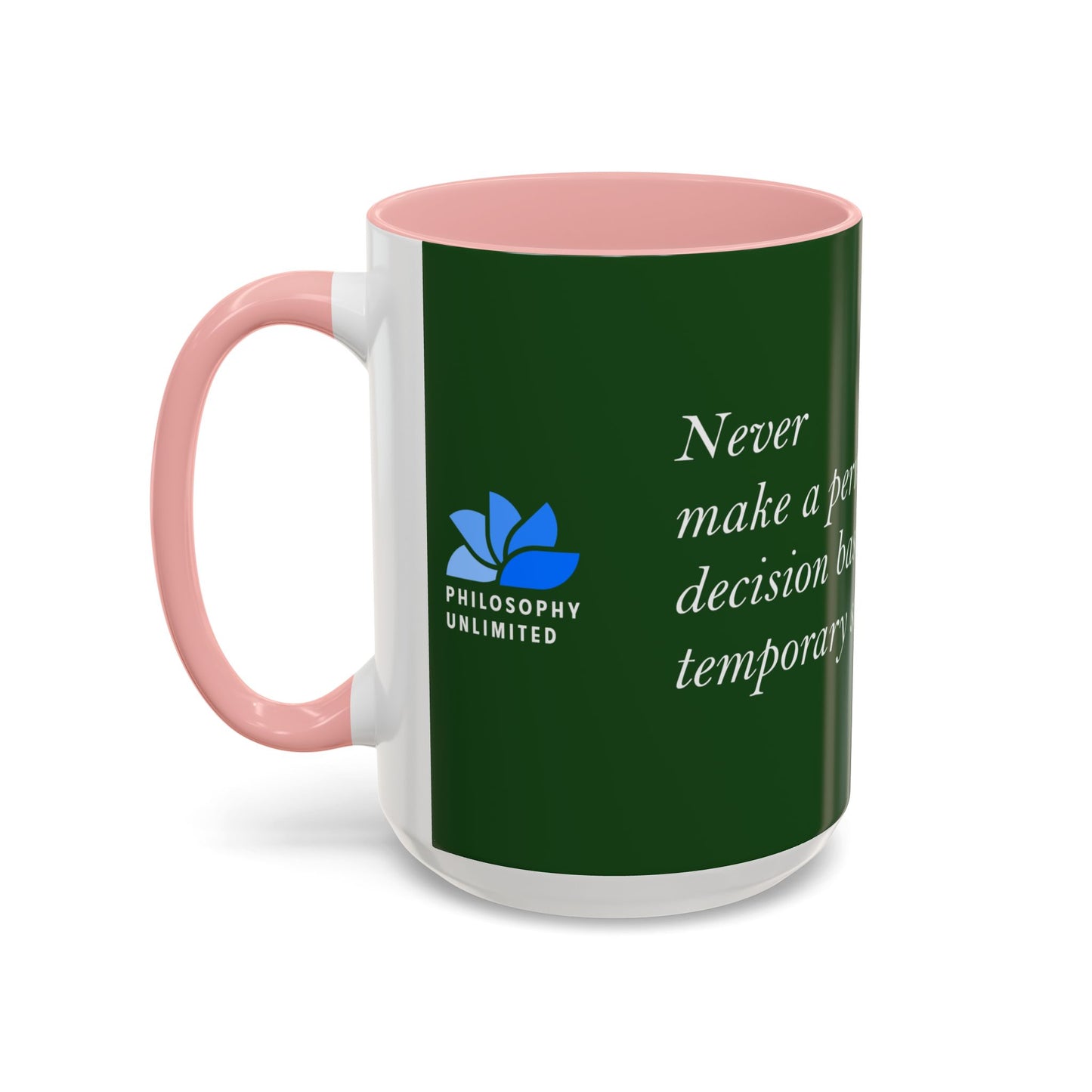 The Storm Is Over Accent™ Kaffekrus 11 oz (0,33 l) / 15 oz (0,44 l) (Grønn Tema): T. D. Jakes Quotes
