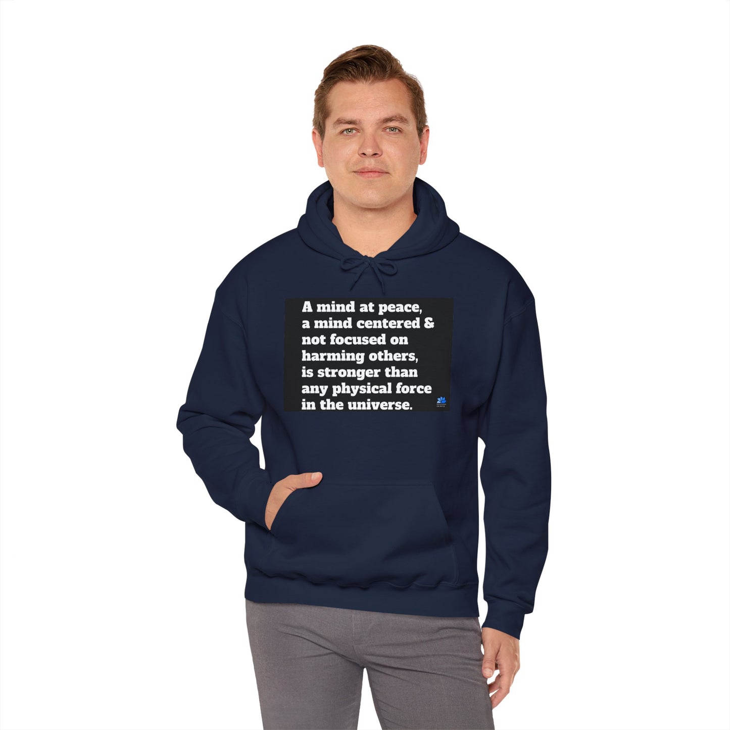 Back In Peace Sweat à capuche unisexe Heavy Blend™: Citations de Wayne Dyer