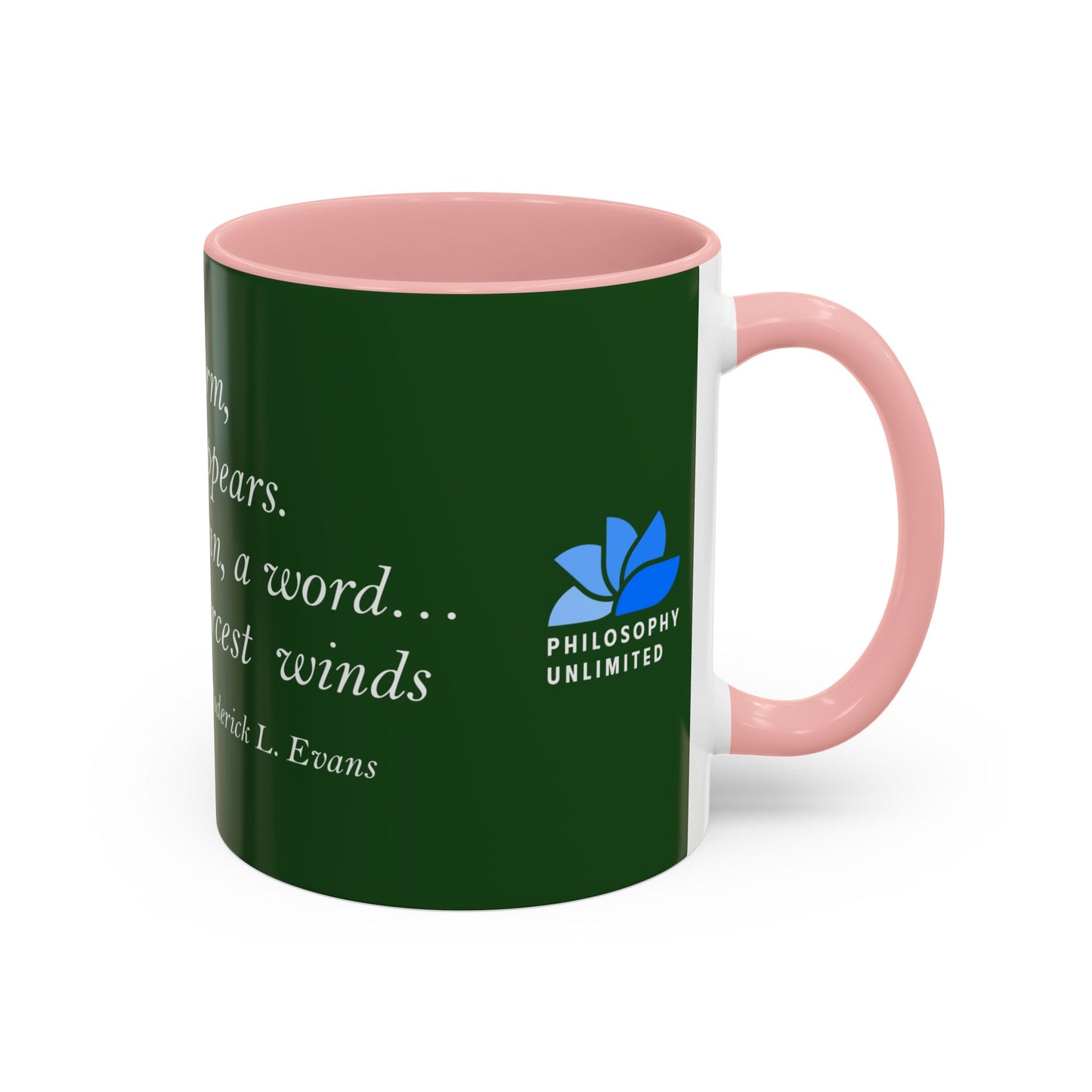 The Storm Is Over Accent™ Kaffekrus 11 oz (0,33 l) / 15 oz (0,44 l) (Grønn Tema): Roderick Evans Quotes