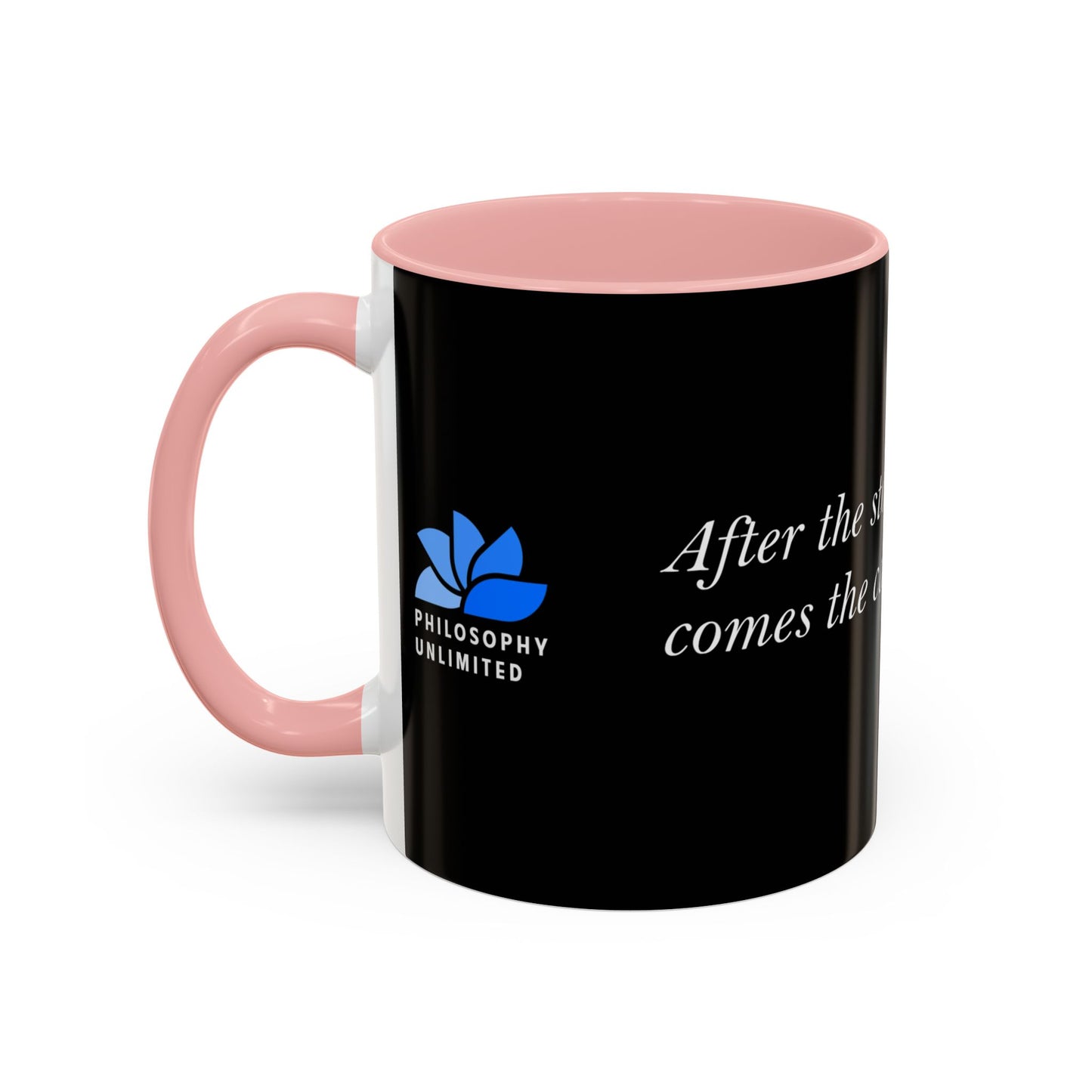 The Storm Is Over Accent™ Kaffekrus 11 oz (0,33 l) / 15 oz (0,44 l) (Svart Tema): Matthew Henry Quotes