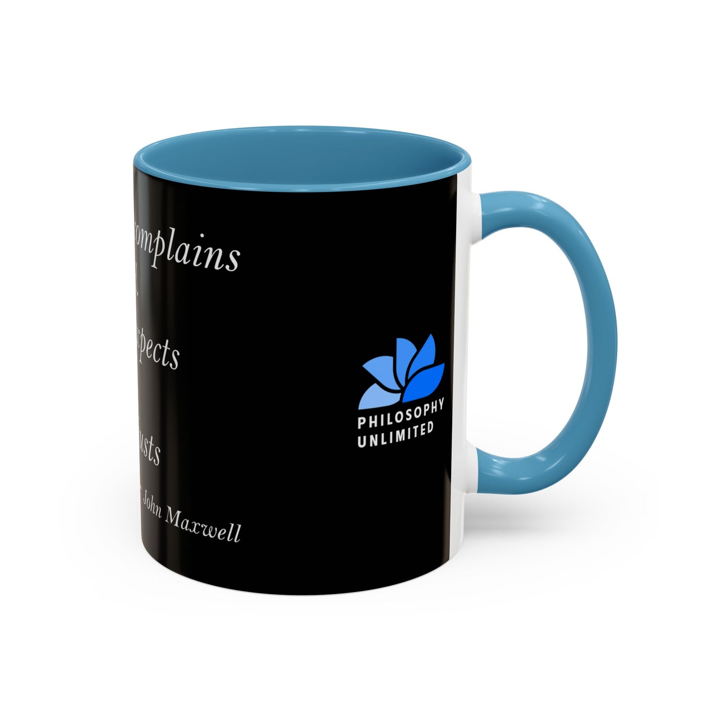 The Storm Is Over Accent™ kaffemugg 11 oz (0,33 L) / 15 oz (0,44 L) (svart tema): John Maxwell Citat
