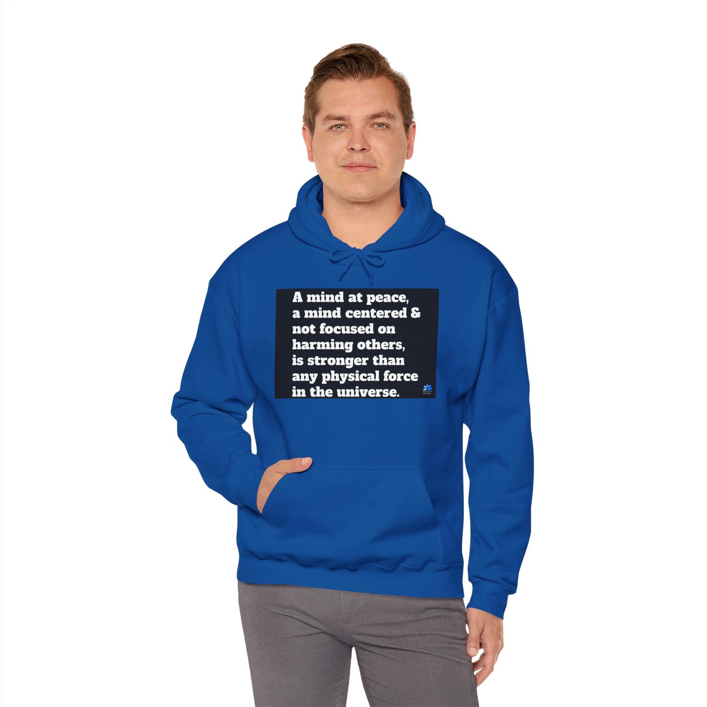 Back In Peace Sweat à capuche unisexe Heavy Blend™: Citations de Wayne Dyer