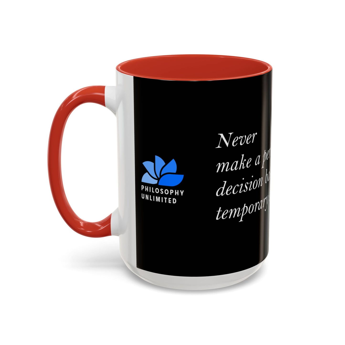 The Storm Is Over Accent™ kaffemugg 11 oz (0,33 L) / 15 oz (0,44 L) (svart tema): TD Jakes Citat