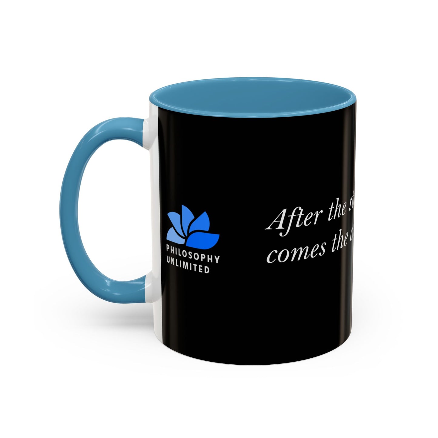 The Storm Is Over Accent™ Kaffekrus 11 oz (0,33 l) / 15 oz (0,44 l) (Svart Tema): Matthew Henry Quotes