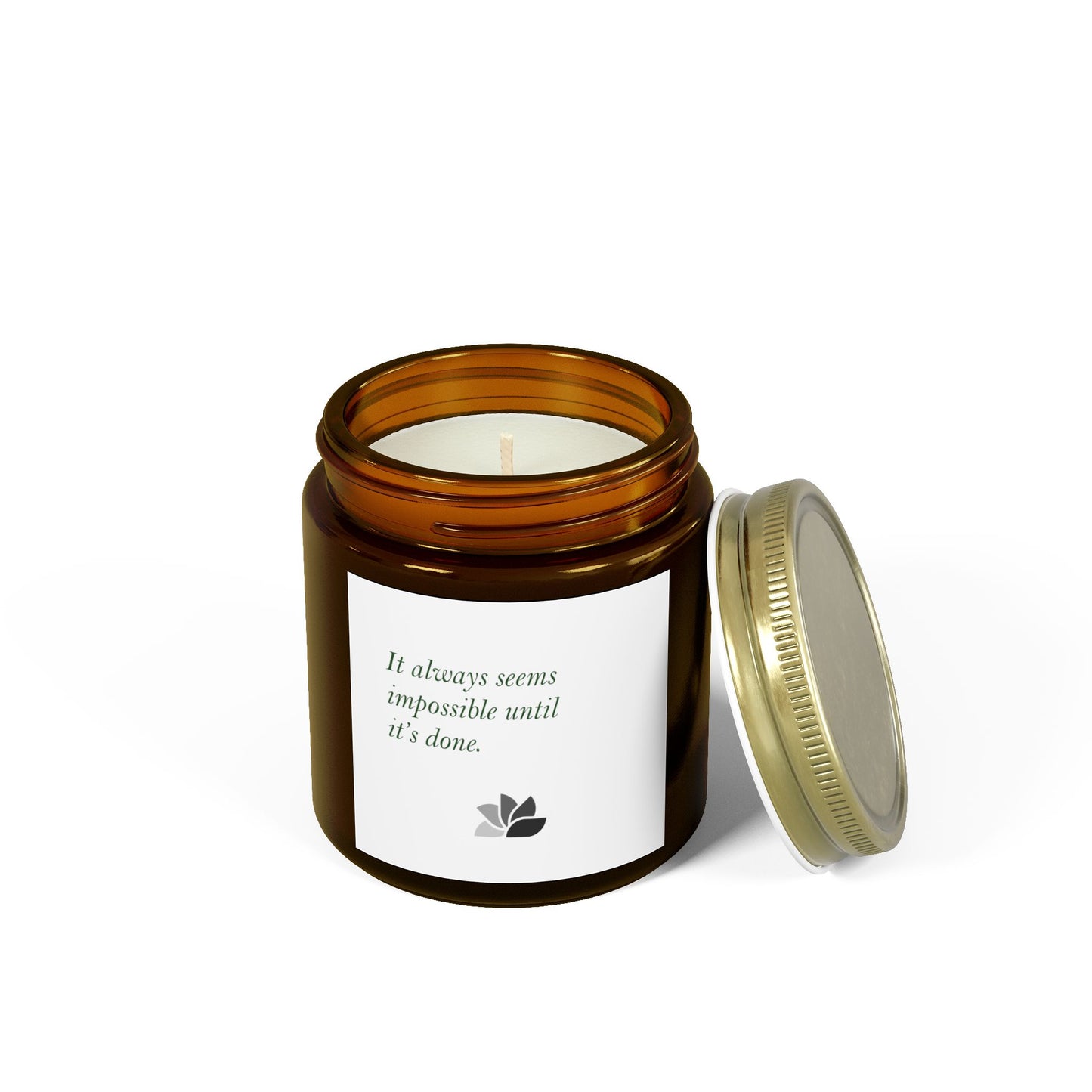 Possible Still™ Scented Candle (4oz, 9oz) (White Theme): Nelson Mandela Quotes