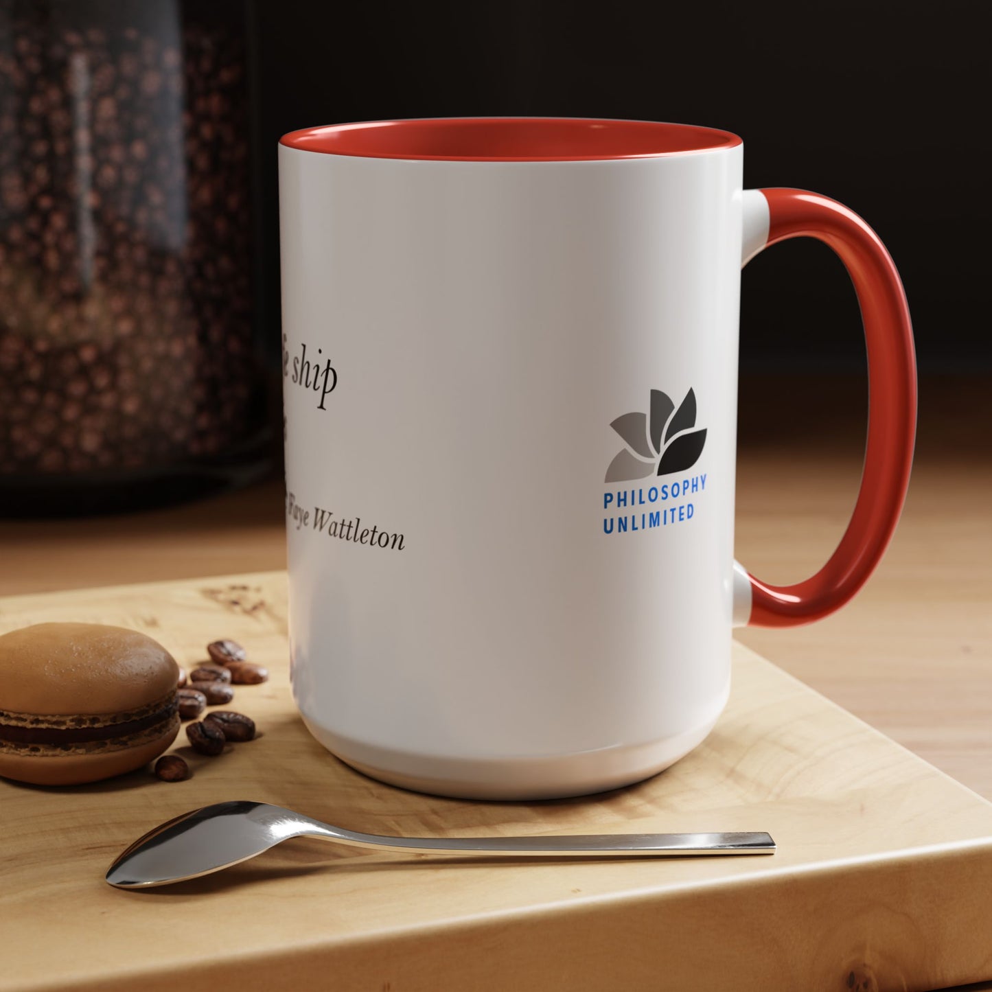 The Storm Is Over Accent™ Kaffekrus 11 oz (0,33 l) / 15 oz (0,44 l) (Hvit Tema): Faye Wattleton Quotes