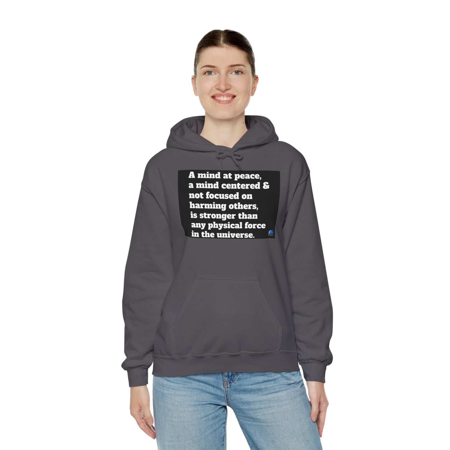 Back In Peace Sweat à capuche unisexe Heavy Blend™: Citations de Wayne Dyer