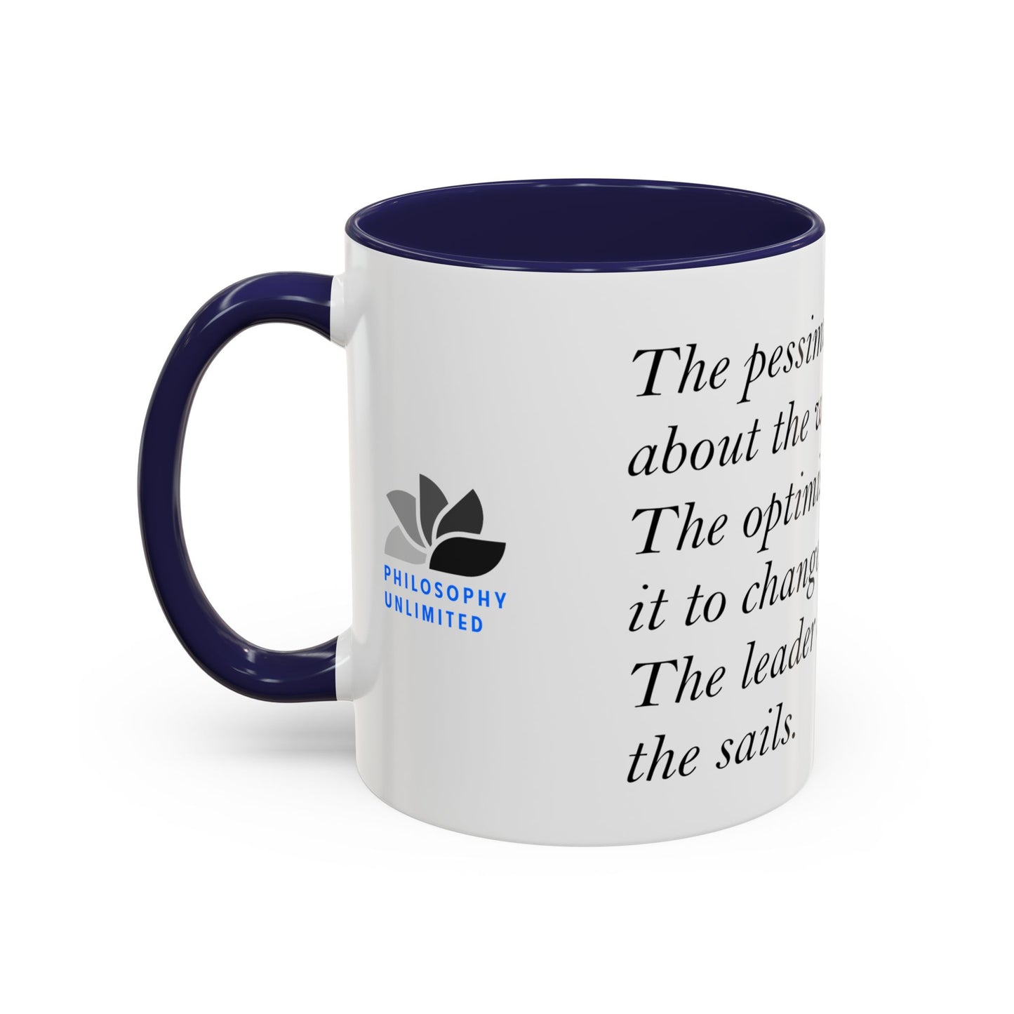 The Storm Is Over Accent™ Kaffekrus 11 oz (0,33 l) / 15 oz (0,44 l) (Hvit Tema): John Maxwell Quotes
