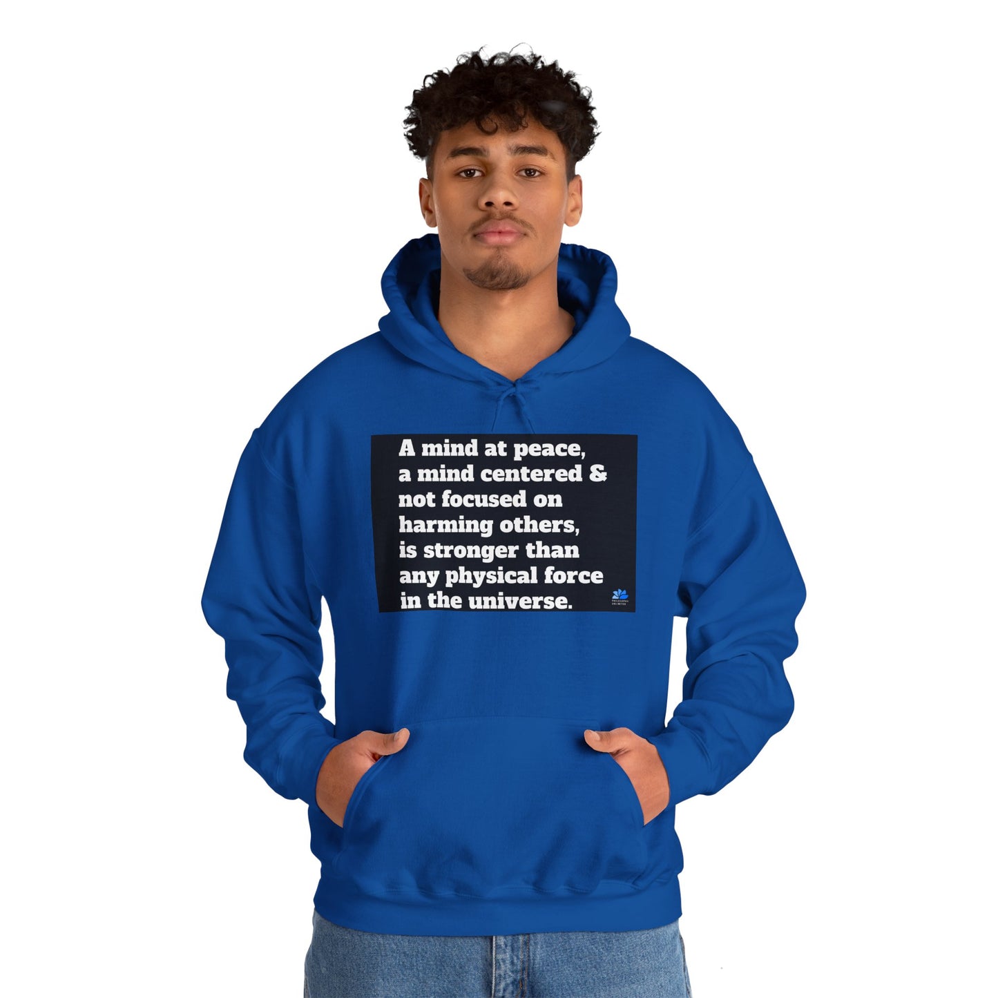 Back In Peace Sweat à capuche unisexe Heavy Blend™: Citations de Wayne Dyer