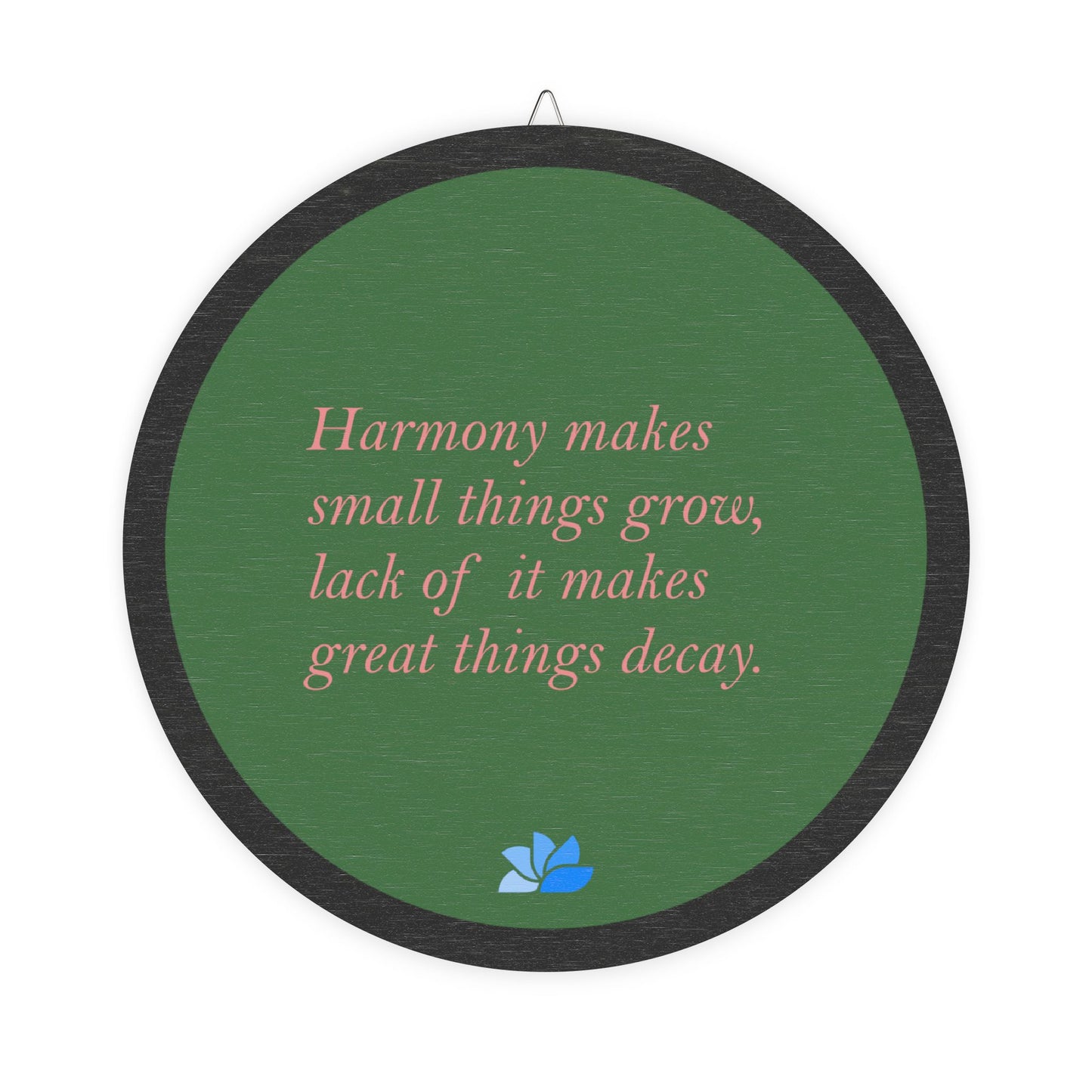 New Harmony™ Tre Hengende Skilt (Grønn): Sallust Quotes