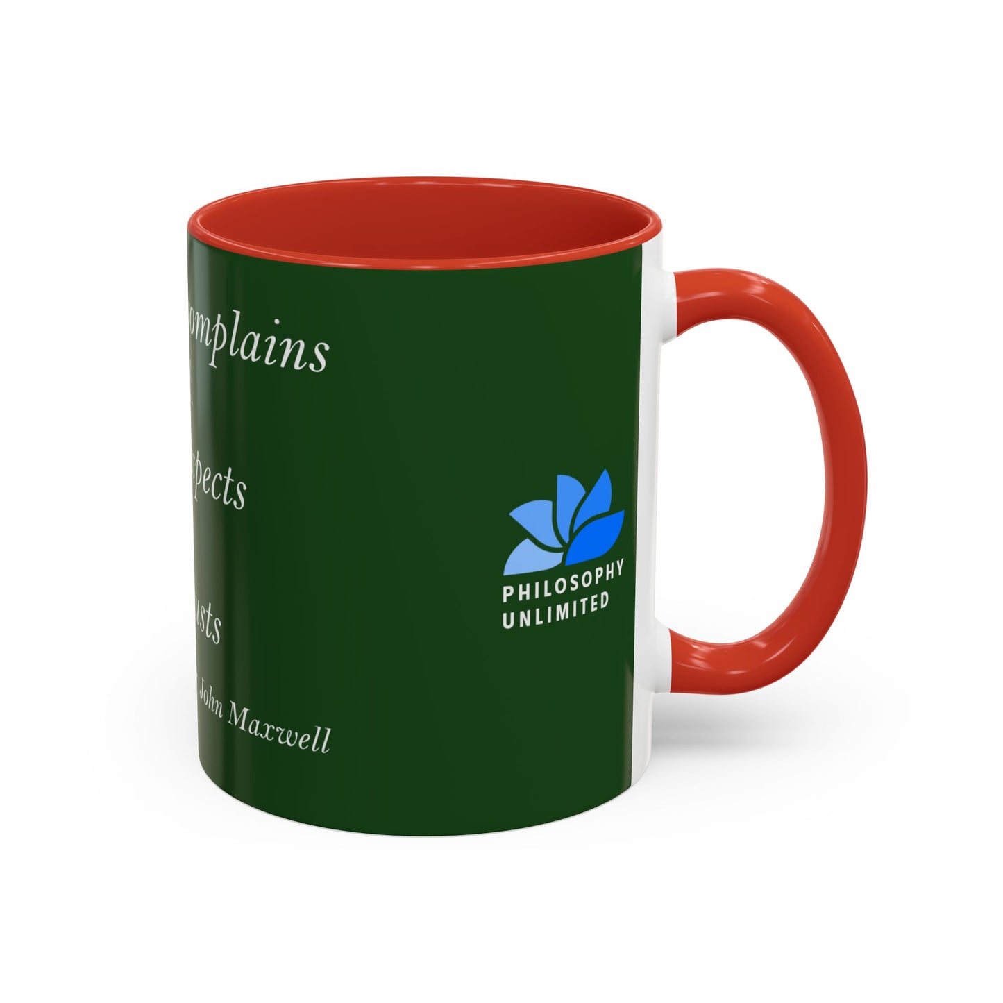 The Storm Is Over Accent™ Kaffekrus 11 oz (0,33 l) / 15 oz (0,44 l) (Grønn Tema): John Maxwell Quotes