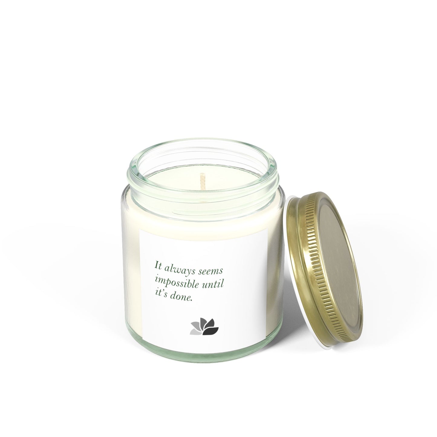 Possible Still™ Scented Candle (4oz, 9oz) (White Theme): Nelson Mandela Quotes