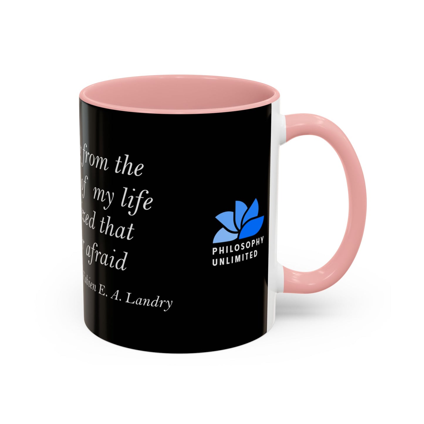 The Storm Is Over Accent™ kaffemugg 11 oz (0,33 L) / 15 oz (0,44 L) (svart tema): Fabien Landry Citat