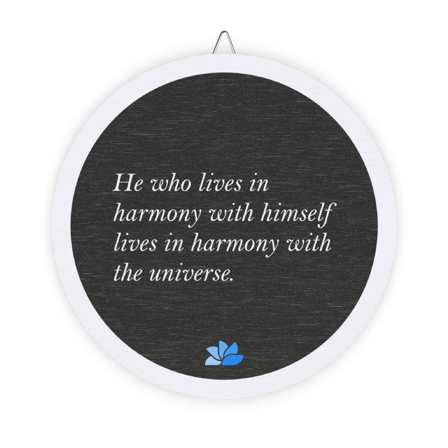New Harmony™ tre hängande skyltar (svarta): Marcus Aurelius Quotes