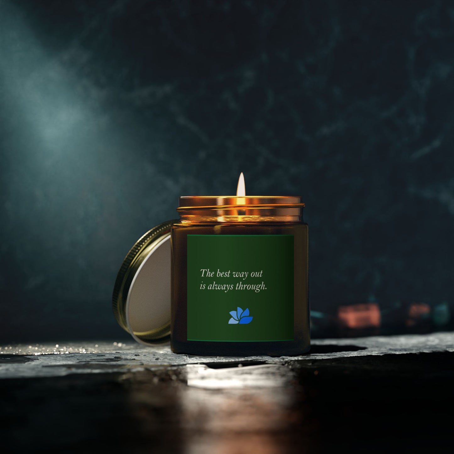 Possible Still™ Duftende Lys (4oz, 9oz) (Grønn Tema): Robert Frost Quotes