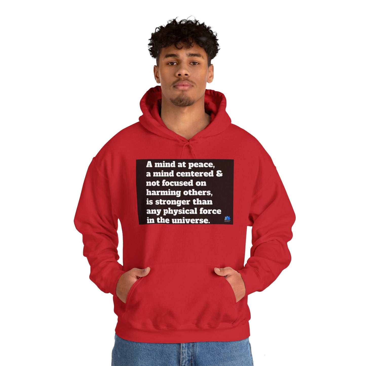 Back In Peace Sweat à capuche unisexe Heavy Blend™: Citations de Wayne Dyer