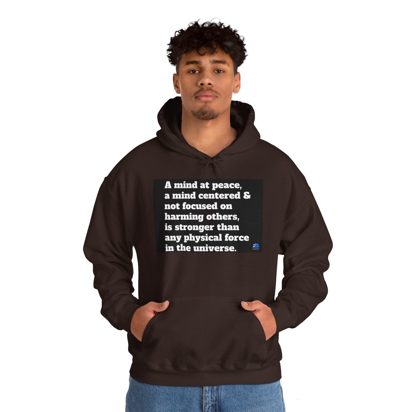 Back In Peace Sweat à capuche unisexe Heavy Blend™: Citations de Wayne Dyer