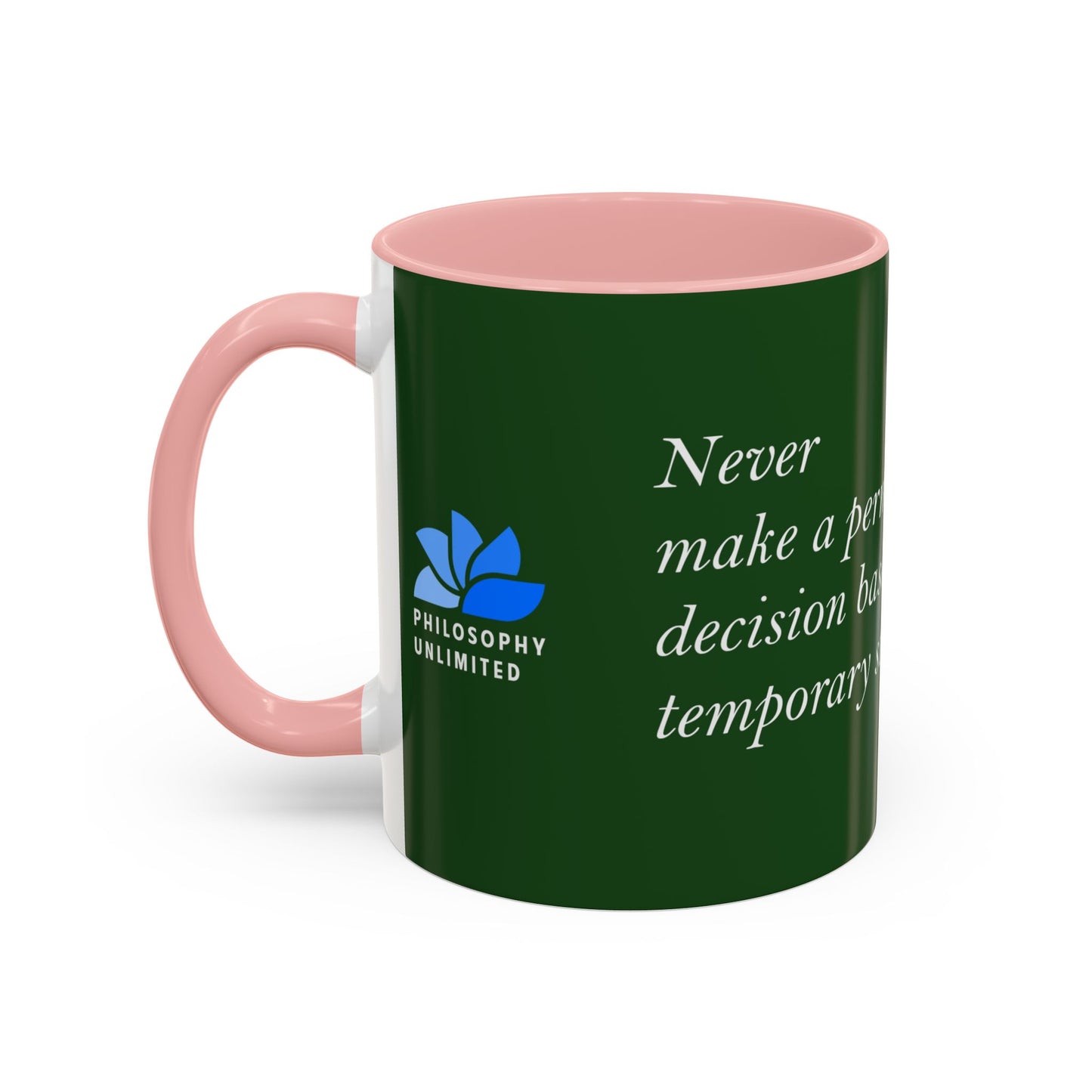 The Storm Is Over Accent™ kaffekrus 11 oz (0,33 L) / 15 oz (0,44 L) (grønt tema): TD Jakes Citater