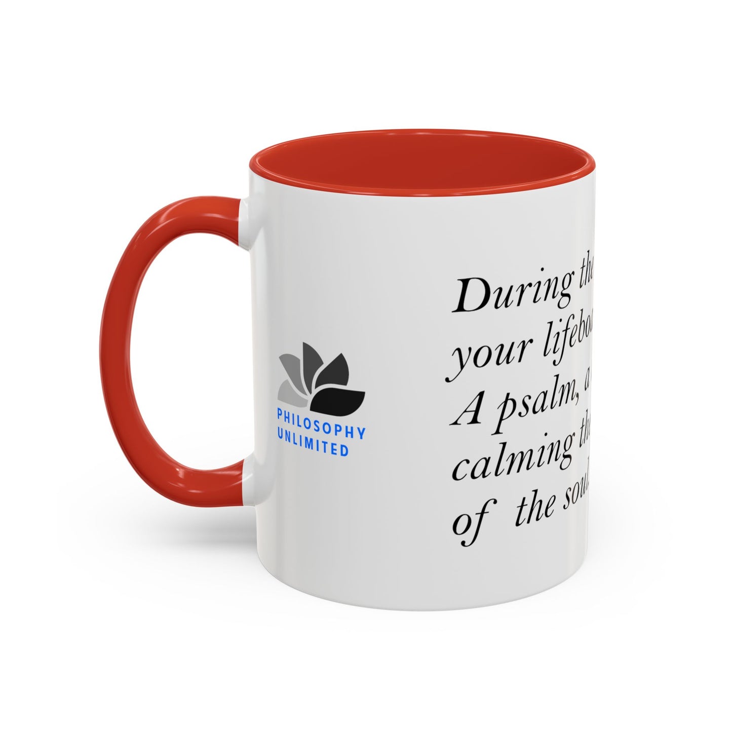 The Storm Is Over Accent™ Kaffekrus 11 oz (0,33 l) / 15 oz (0,44 l) (Hvit Tema): Roderick Evans Quotes