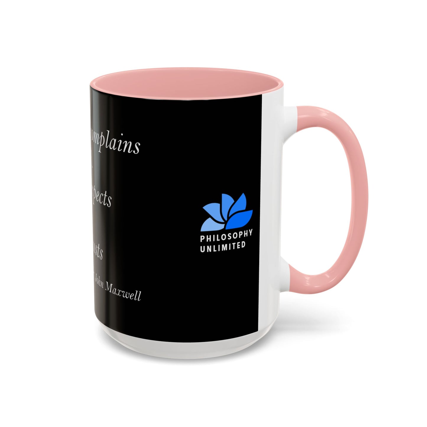 The Storm Is Over Accent™ kaffemugg 11 oz (0,33 L) / 15 oz (0,44 L) (svart tema): John Maxwell Citat