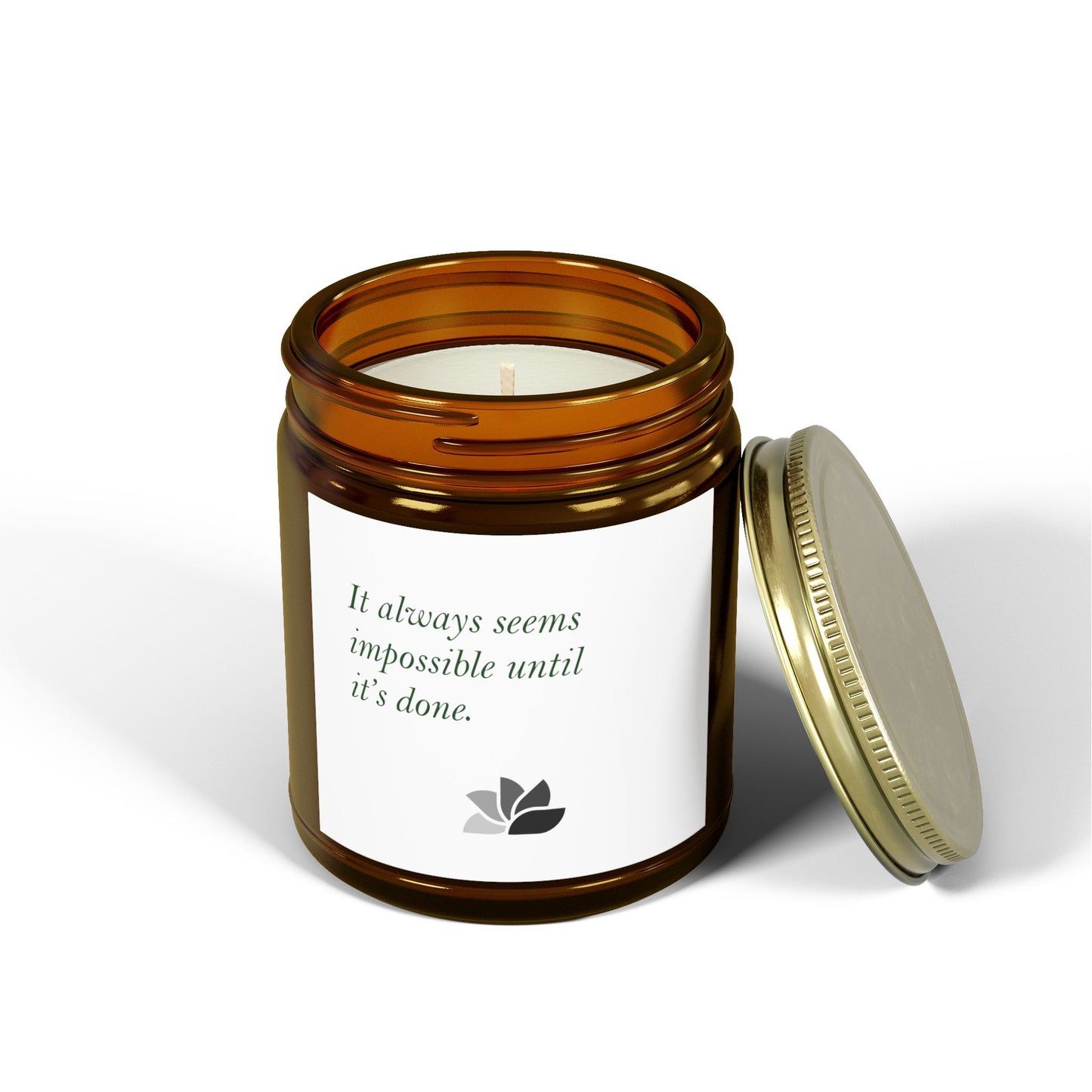 Possible Still™ Scented Candle (4oz, 9oz) (White Theme): Nelson Mandela Quotes