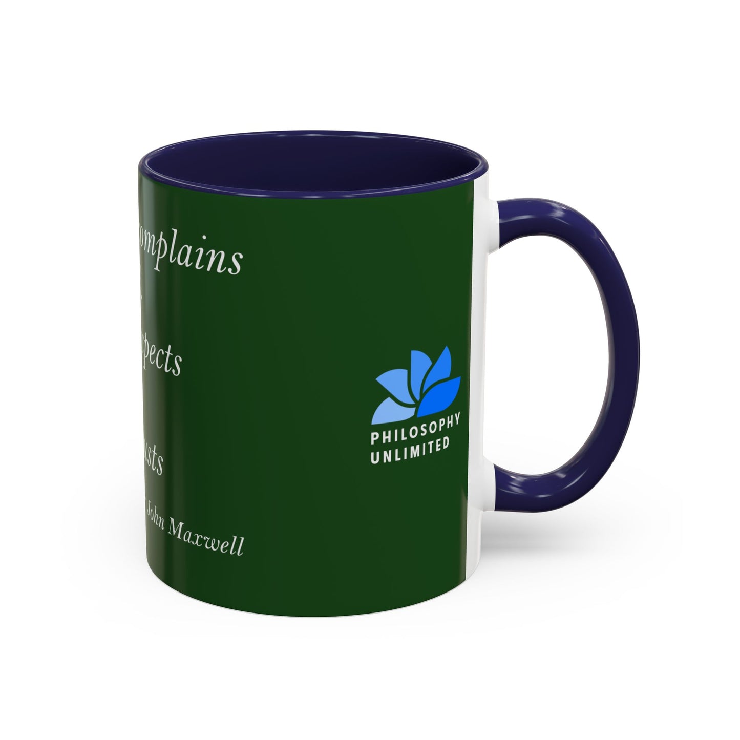 The Storm Is Over Accent™ Kaffekrus 11 oz (0,33 l) / 15 oz (0,44 l) (Grønn Tema): John Maxwell Quotes