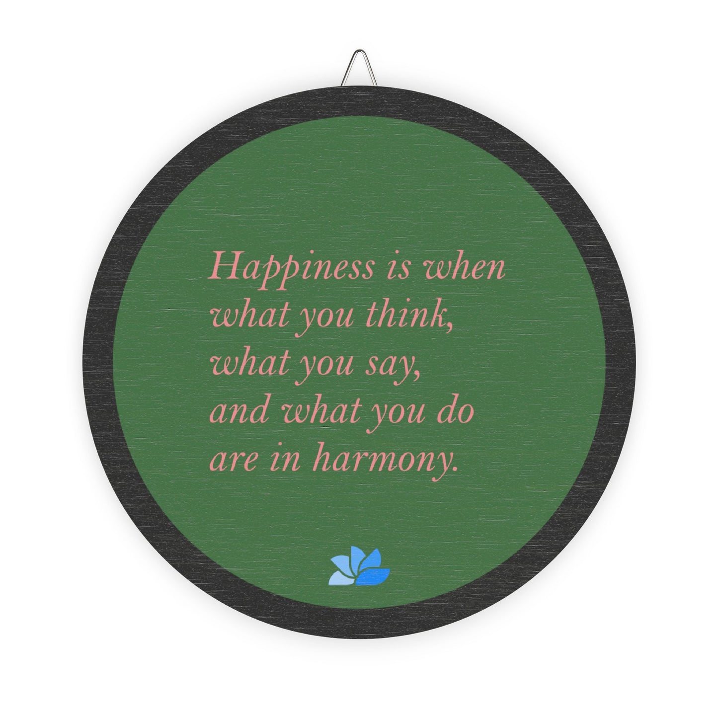 New Harmony™ Tre Hengende Skilt (Grønn): Mahatma Gandhi Quotes