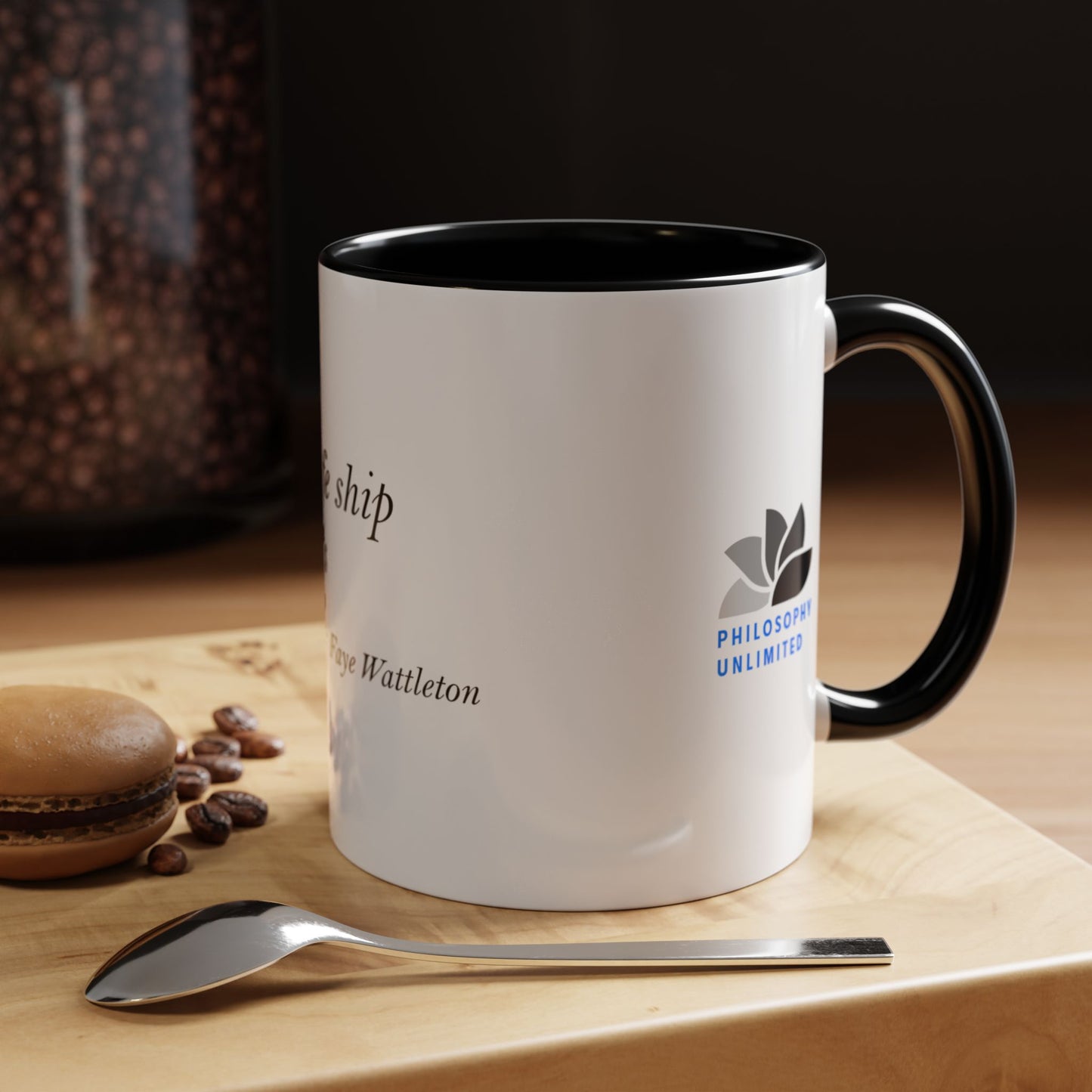 The Storm Is Over Accent™ Kaffekrus 11 oz (0,33 l) / 15 oz (0,44 l) (Hvit Tema): Faye Wattleton Quotes