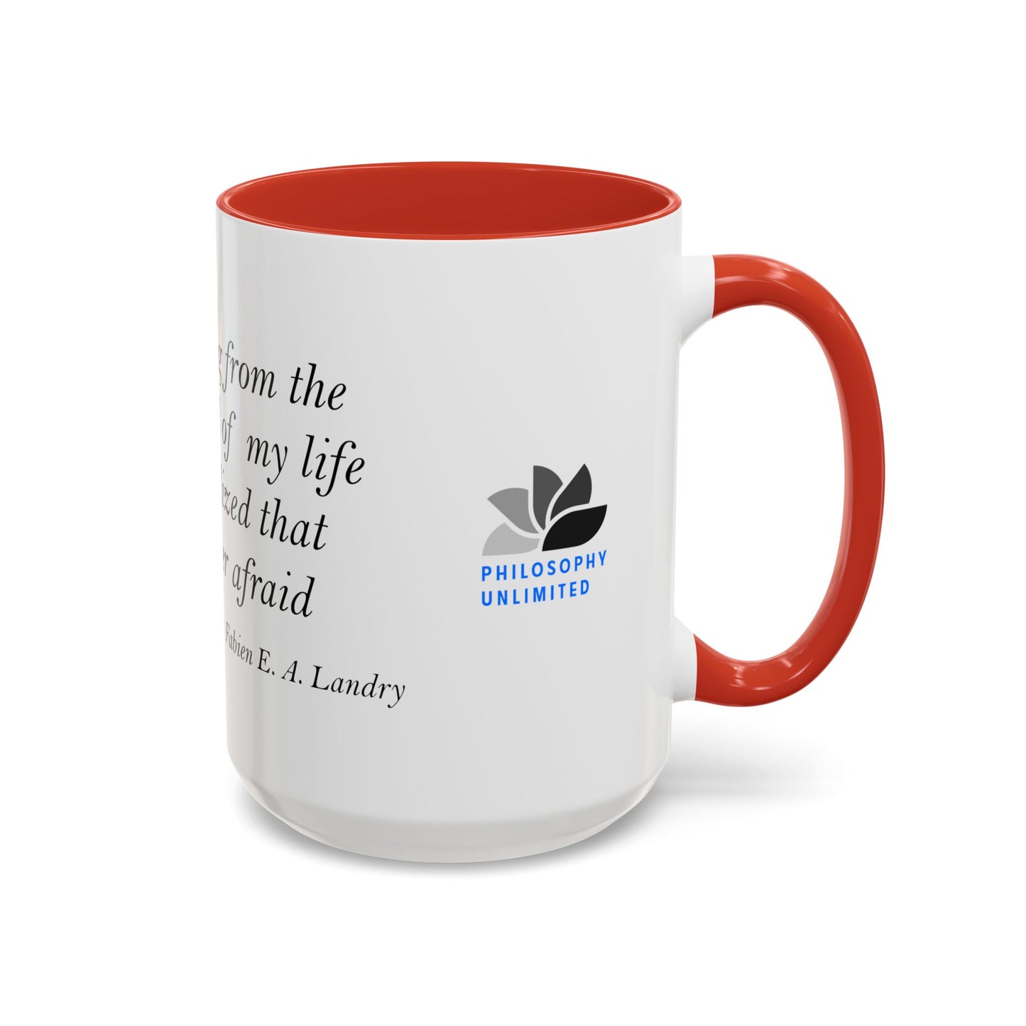 The Storm Is Over Accent™ Kaffekrus 11 oz (0,33 l) / 15 oz (0,44 l) (Hvit Tema): Fabien Landry Quotes