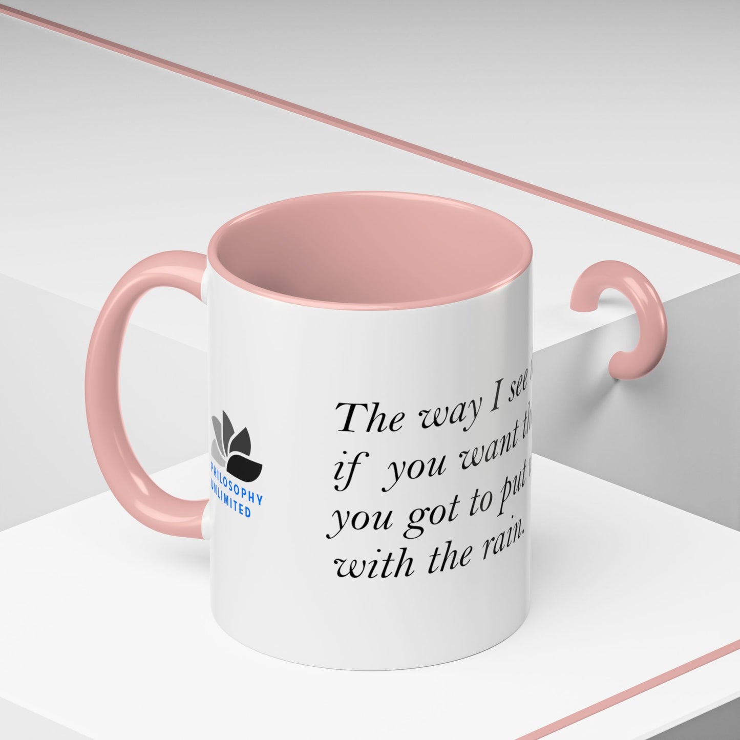 The Storm Is Over Accent™ kaffemugg 11 oz (0,33 L) / 15 oz (0,44 L) (vitt tema): Dolly Parton Citat