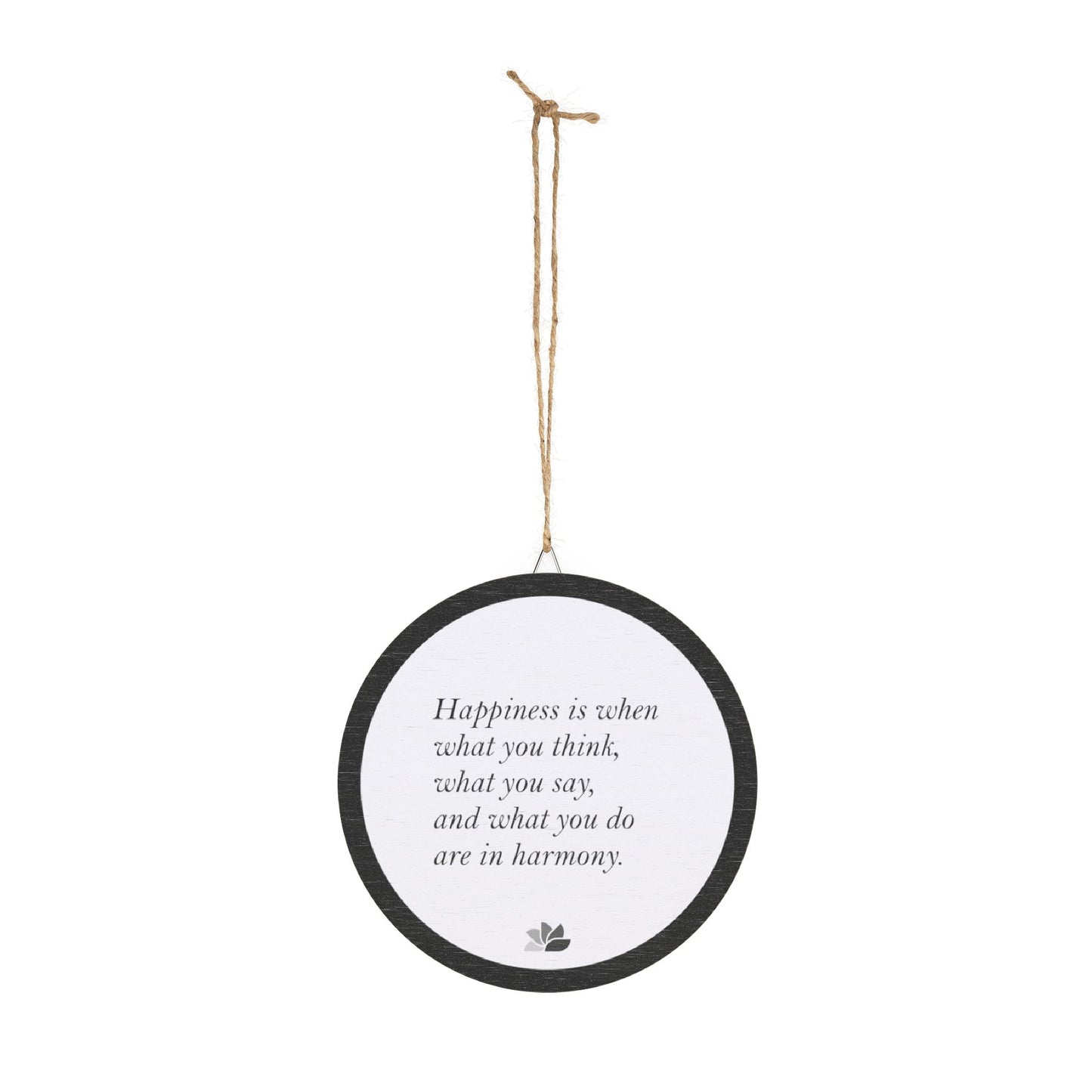 New Harmony™ Tre Hengende Skilt (Hvit): Mahatma Gandhi Quotes