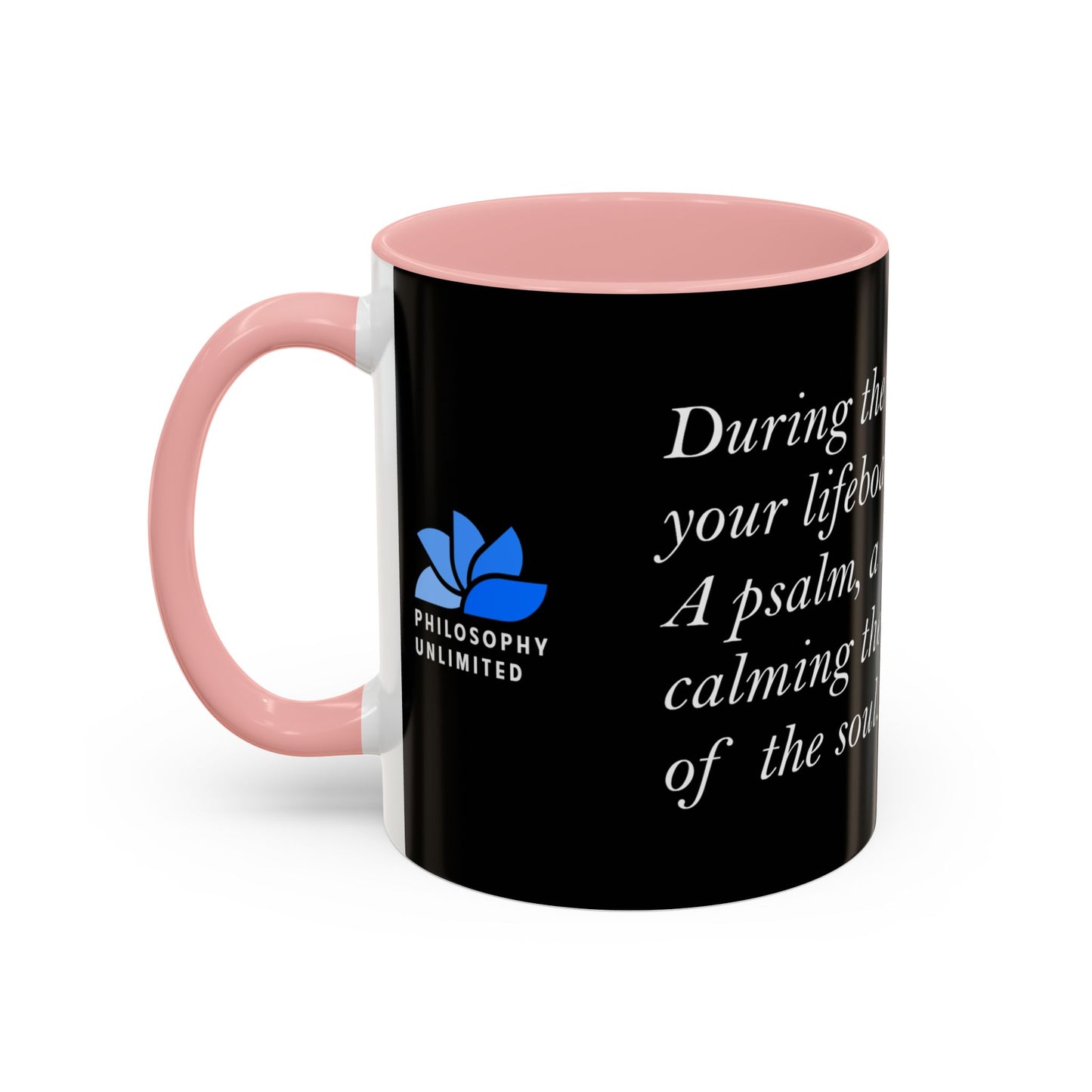 The Storm Is Over Accent™ Kaffekrus 11 oz (0,33 l) / 15 oz (0,44 l) (Svart Tema): Roderick Evans Quotes