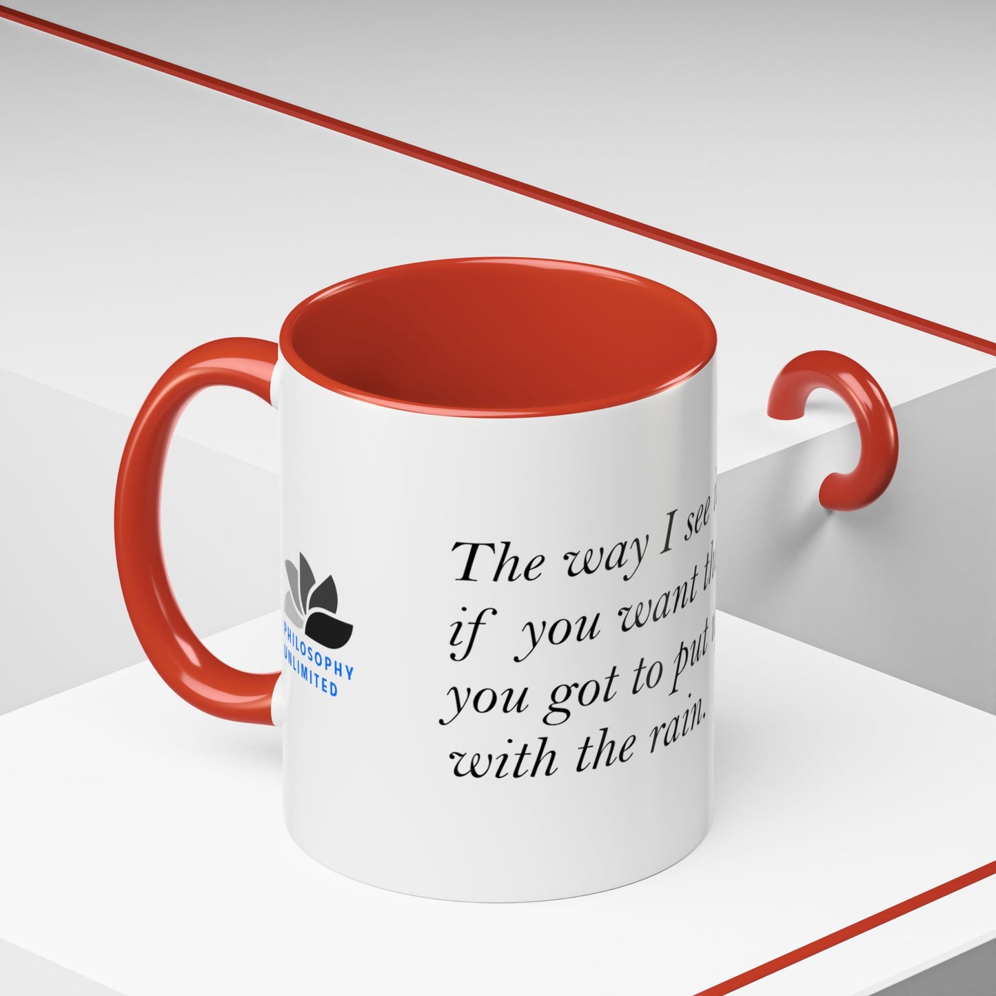The Storm Is Over Accent™ kaffemugg 11 oz (0,33 L) / 15 oz (0,44 L) (vitt tema): Dolly Parton Citat
