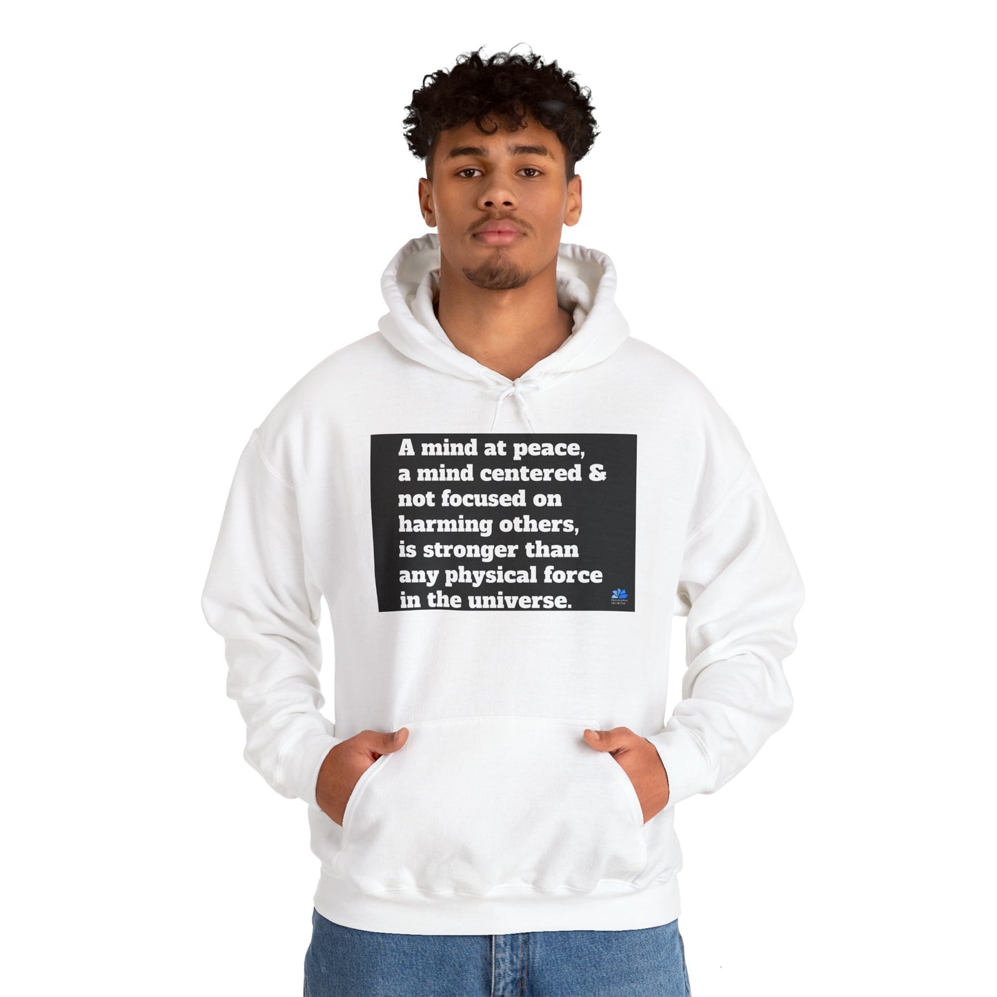 Back In Peace Sweat à capuche unisexe Heavy Blend™: Citations de Wayne Dyer