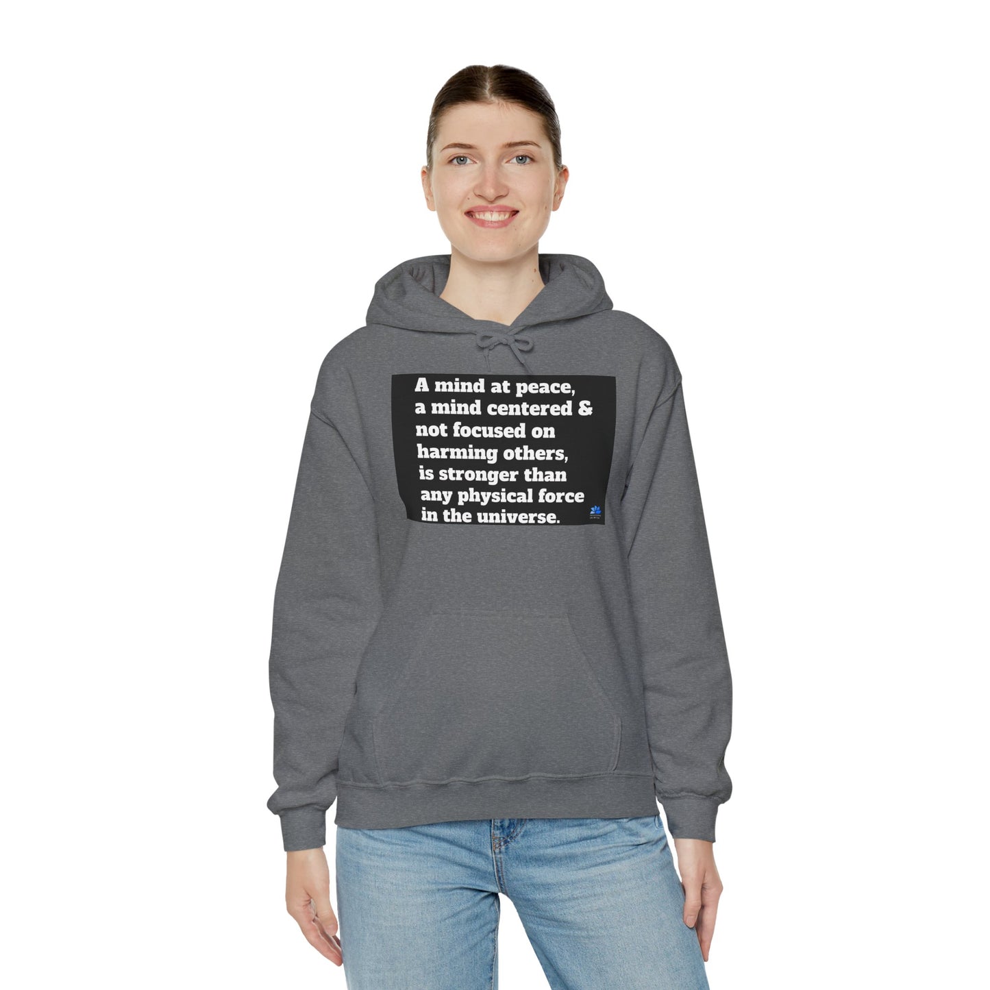 Back In Peace Sweat à capuche unisexe Heavy Blend™: Citations de Wayne Dyer