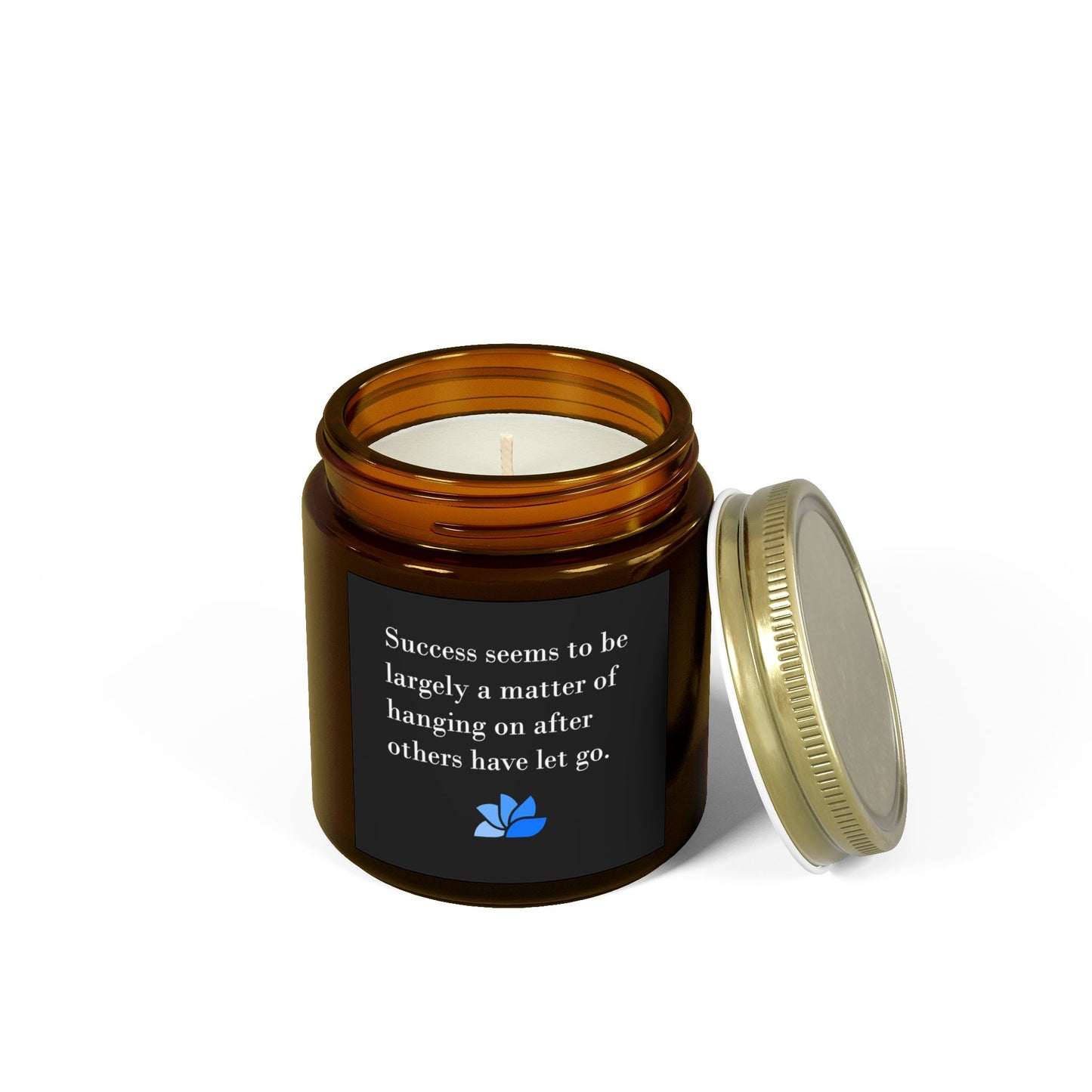 Possible Still™ Duftende Lys (4oz, 9oz) (Svart Tema): William Feather Quotes