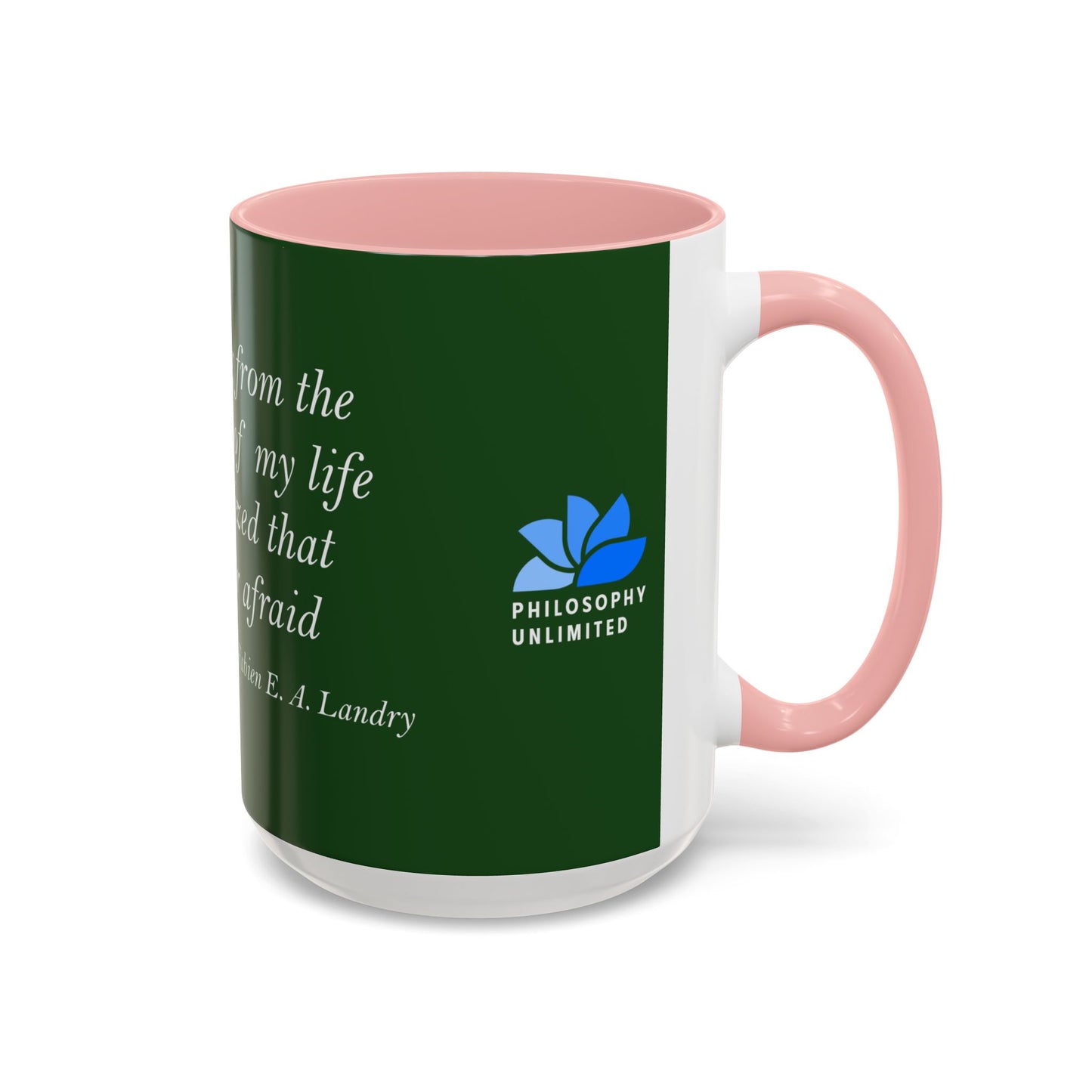 The Storm Is Over Accent™ Kaffekrus 11 oz (0,33 l) / 15 oz (0,44 l) (Grønn Tema): Fabien Landry Quotes