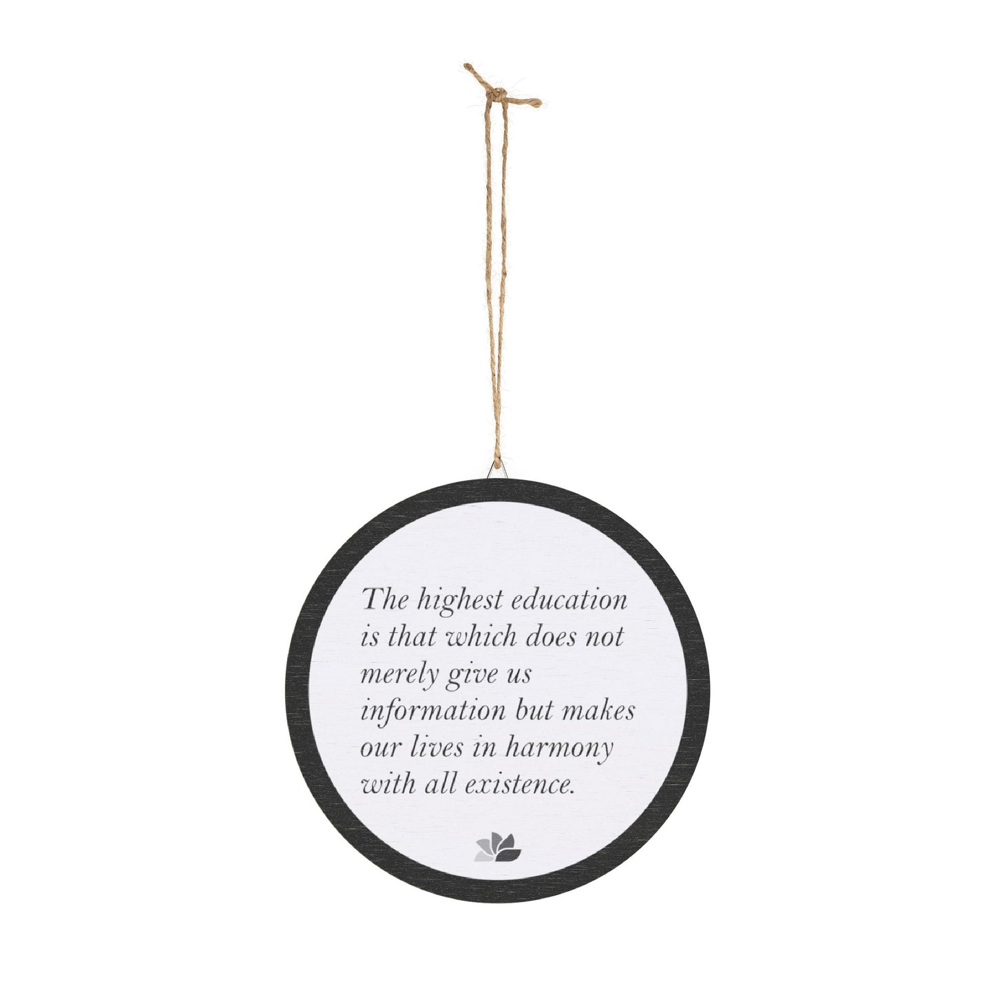 New Harmony™ Tre Hengende Skilt (Hvit): Rabindranath Tagore Quotes