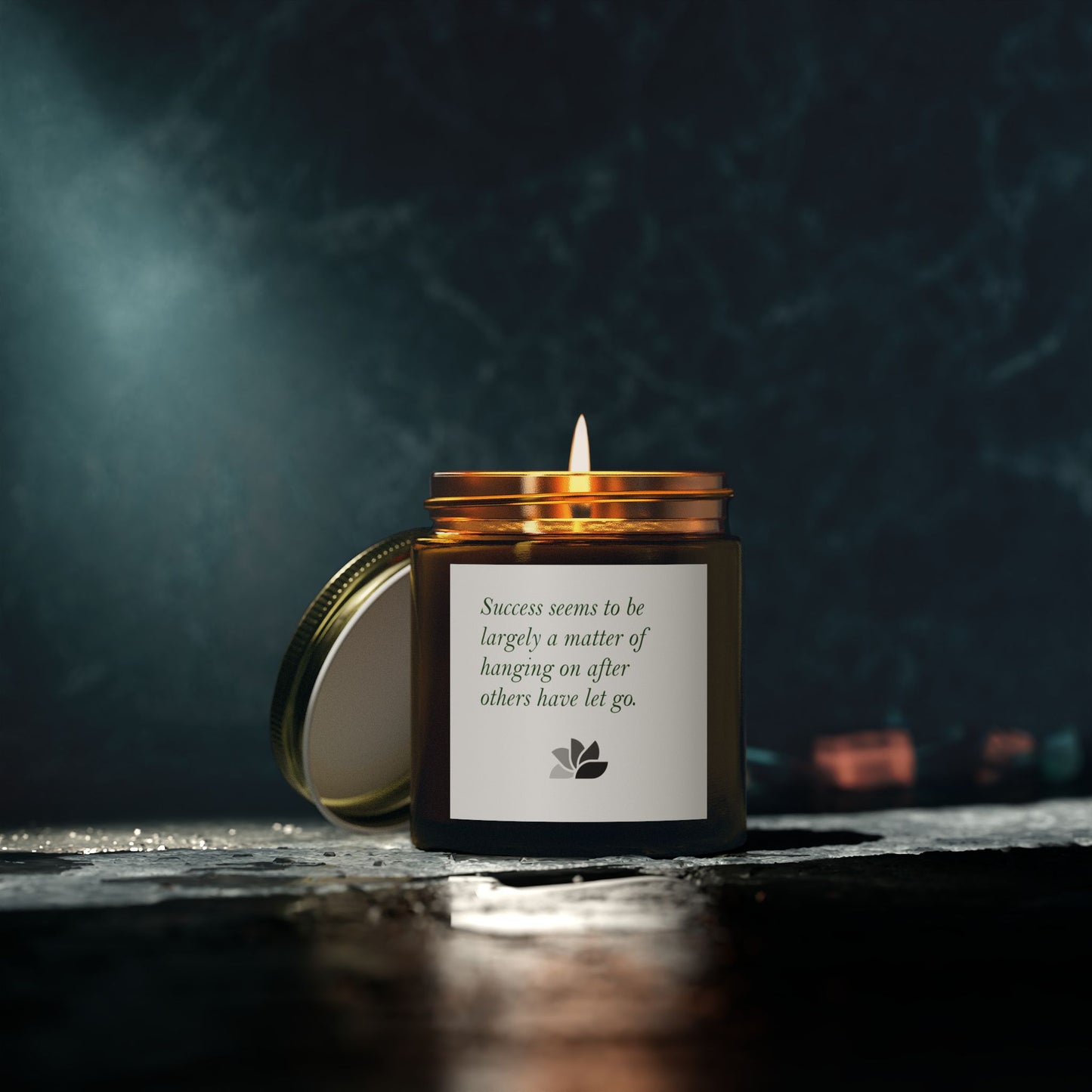 Possible Still™ Scented Candle (4oz, 9oz) (White Theme): William Feather Quotes
