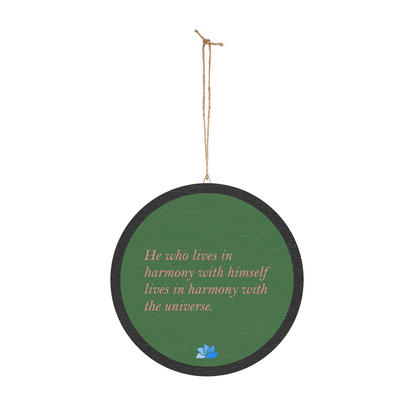 New Harmony™ Tre Hengende Skilt (Grønn): Marcus Aurelius Quotes