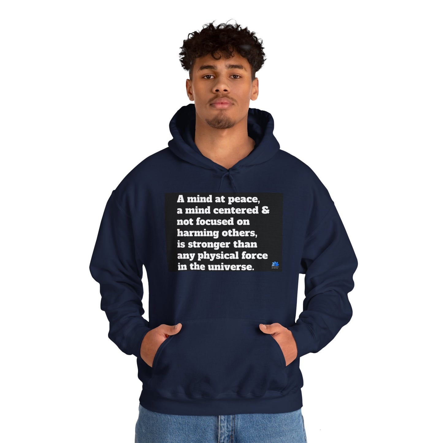 Back In Peace Sweat à capuche unisexe Heavy Blend™: Citations de Wayne Dyer