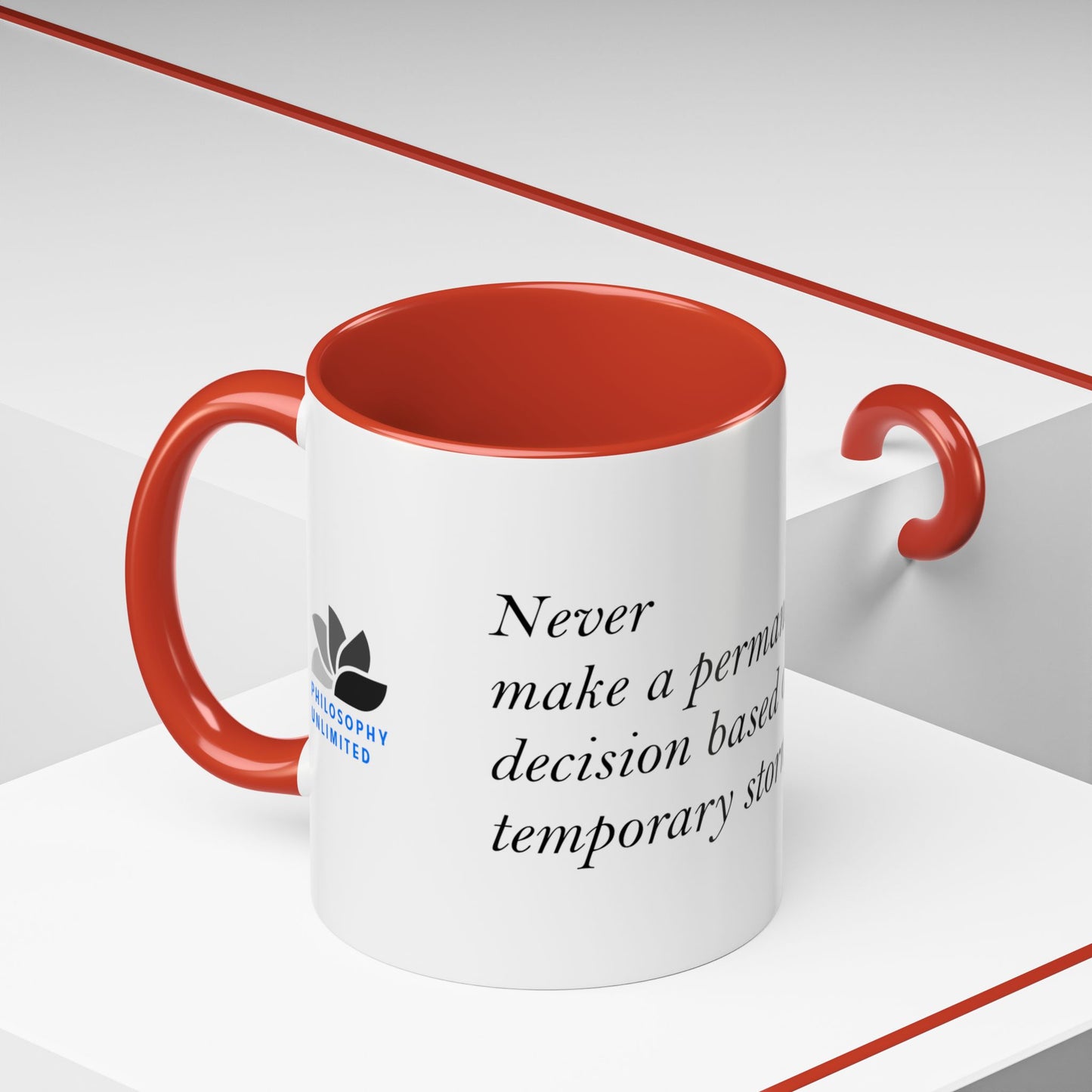 The Storm Is Over Accent™ Kaffekrus 11 oz (0,33 l) / 15 oz (0,44 l) (Hvit Tema): T. D. Jakes Quotes